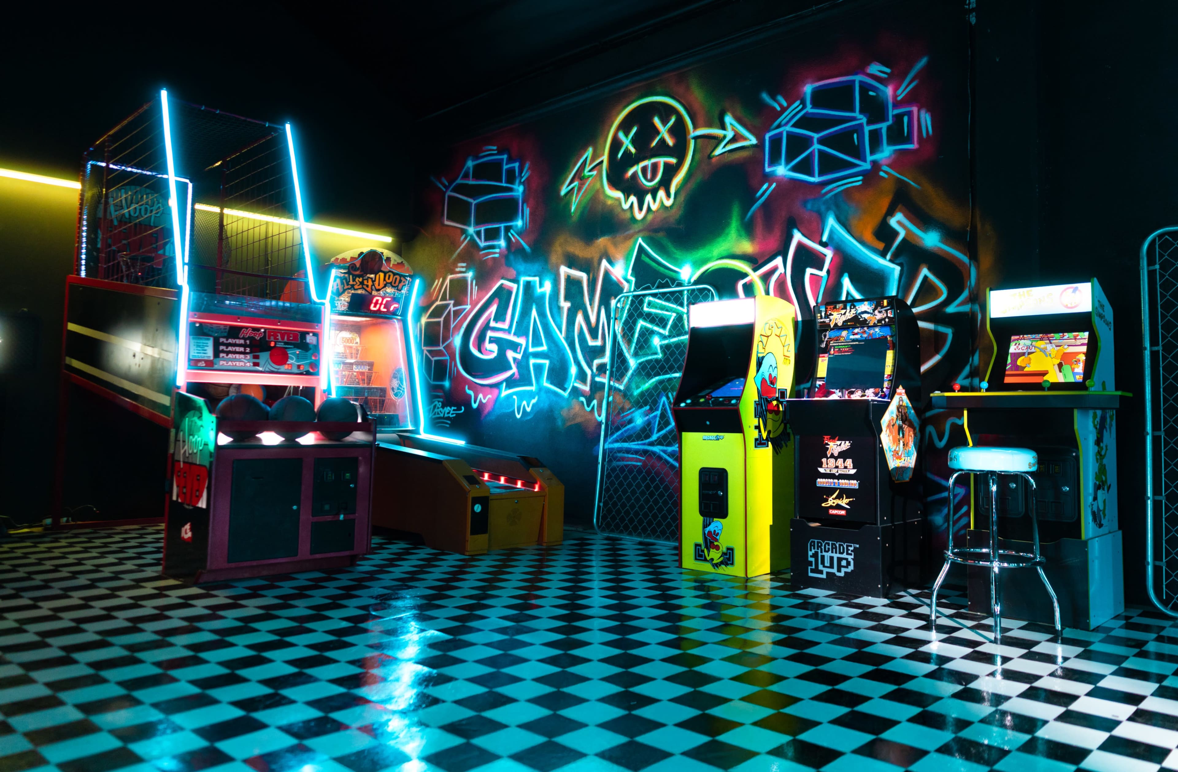 Retro Arcade Set with RGB lights Image in Boyle Heights, Los Angeles, CA
