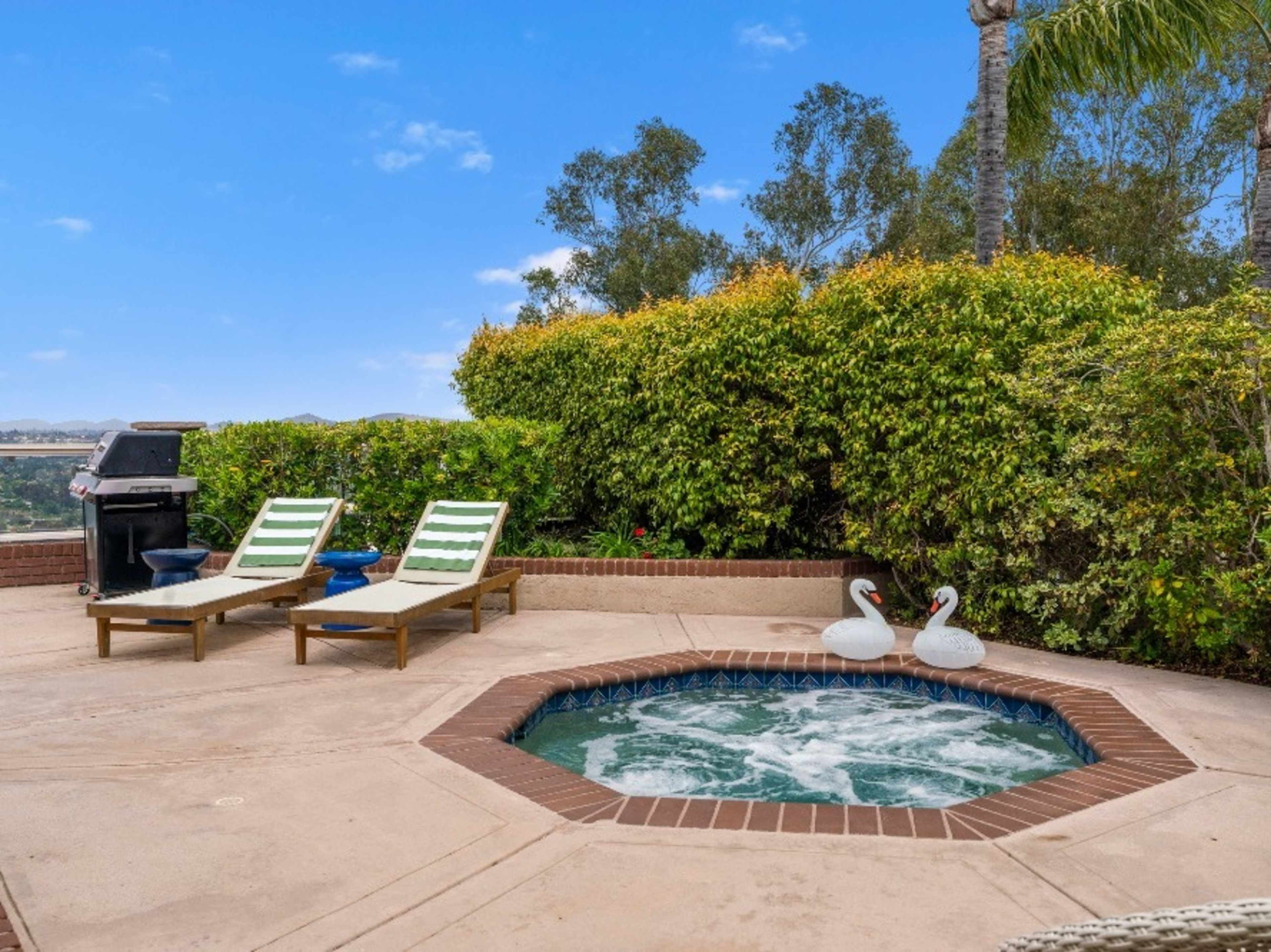 In-Ground Hot Tub & BBQ