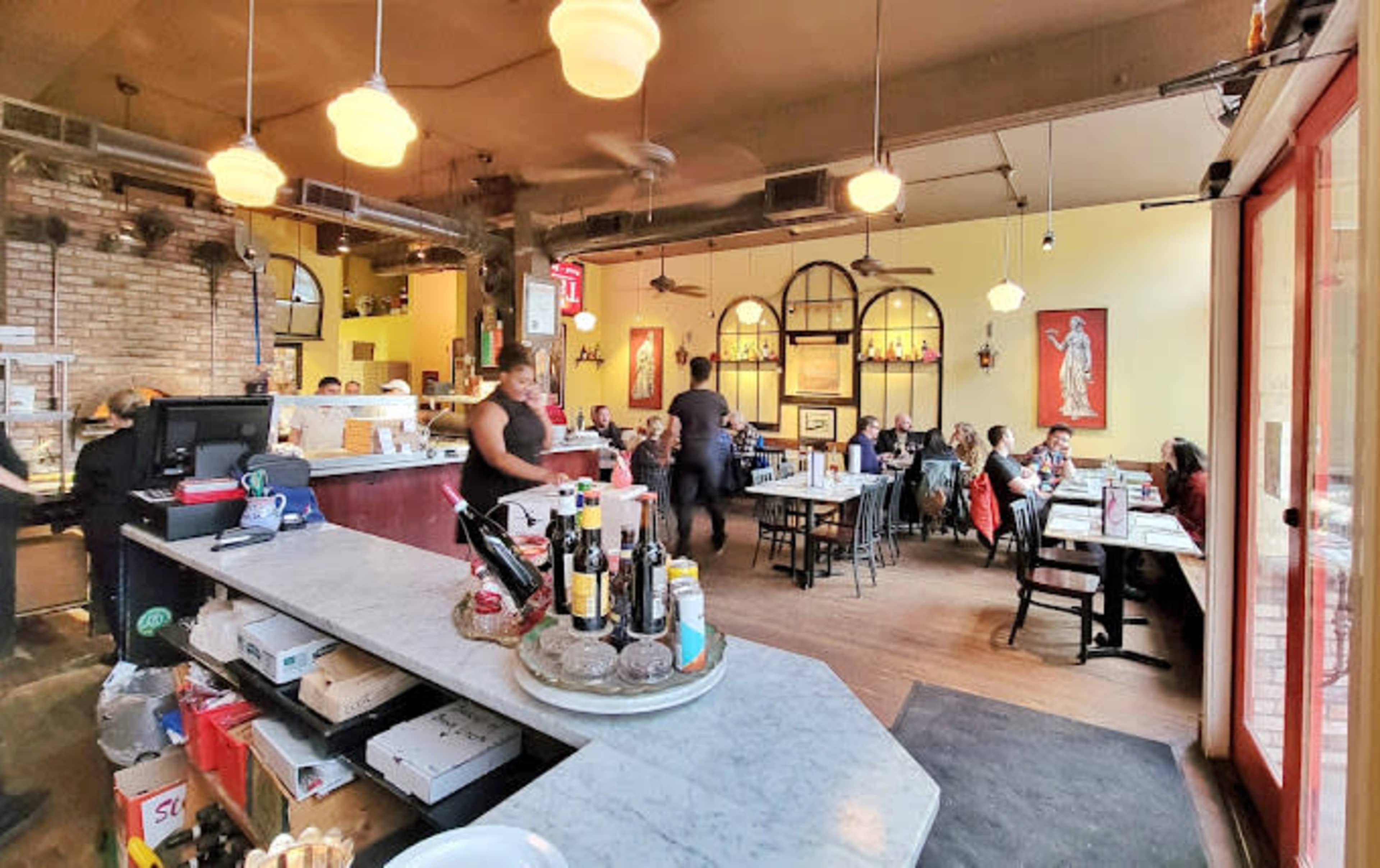 Intimate dining space with wood fired pizza oven in a 1911 building Image in Rainier Valley, Seattle, WA