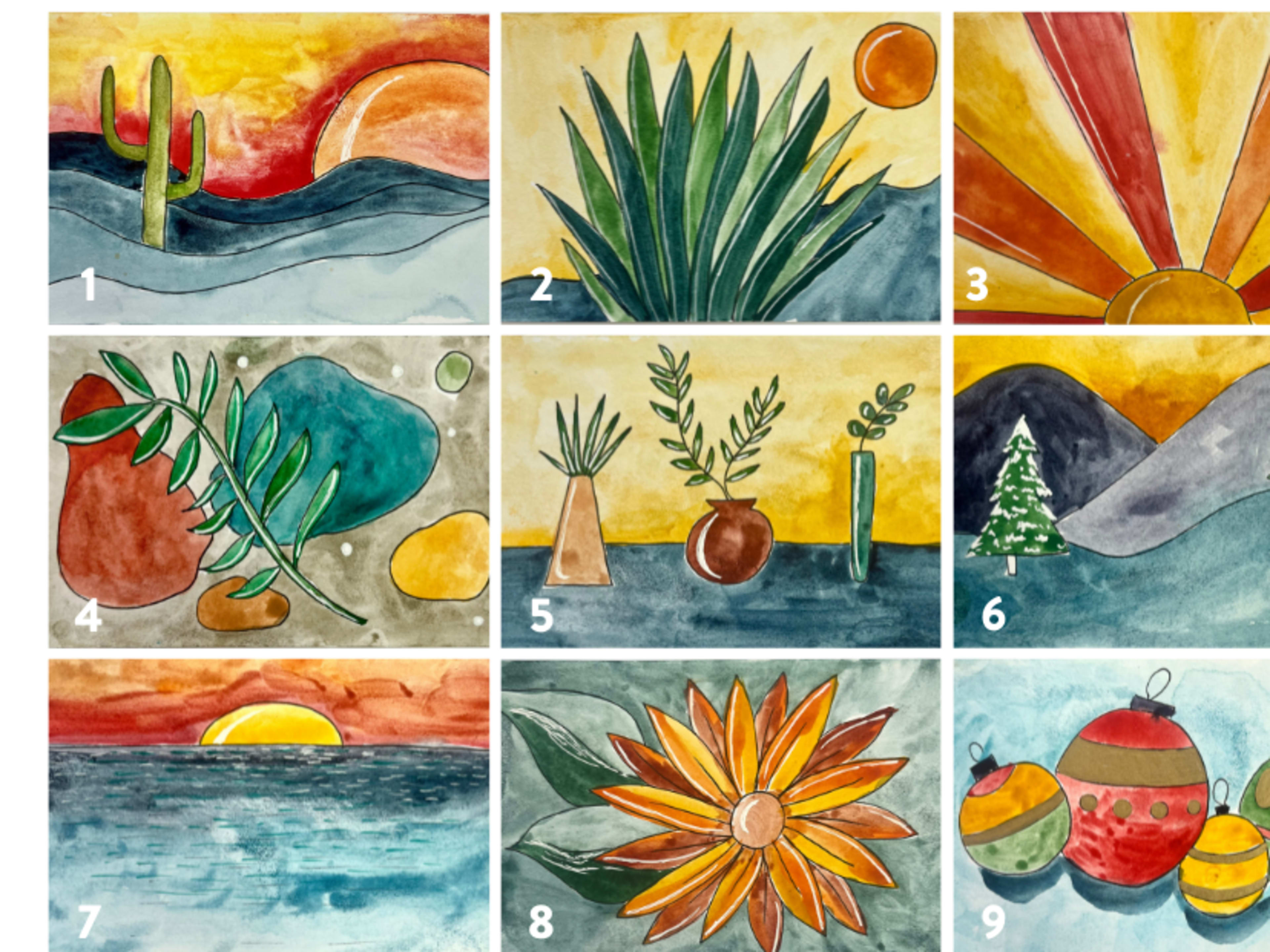 DIY Watercolor Postcards