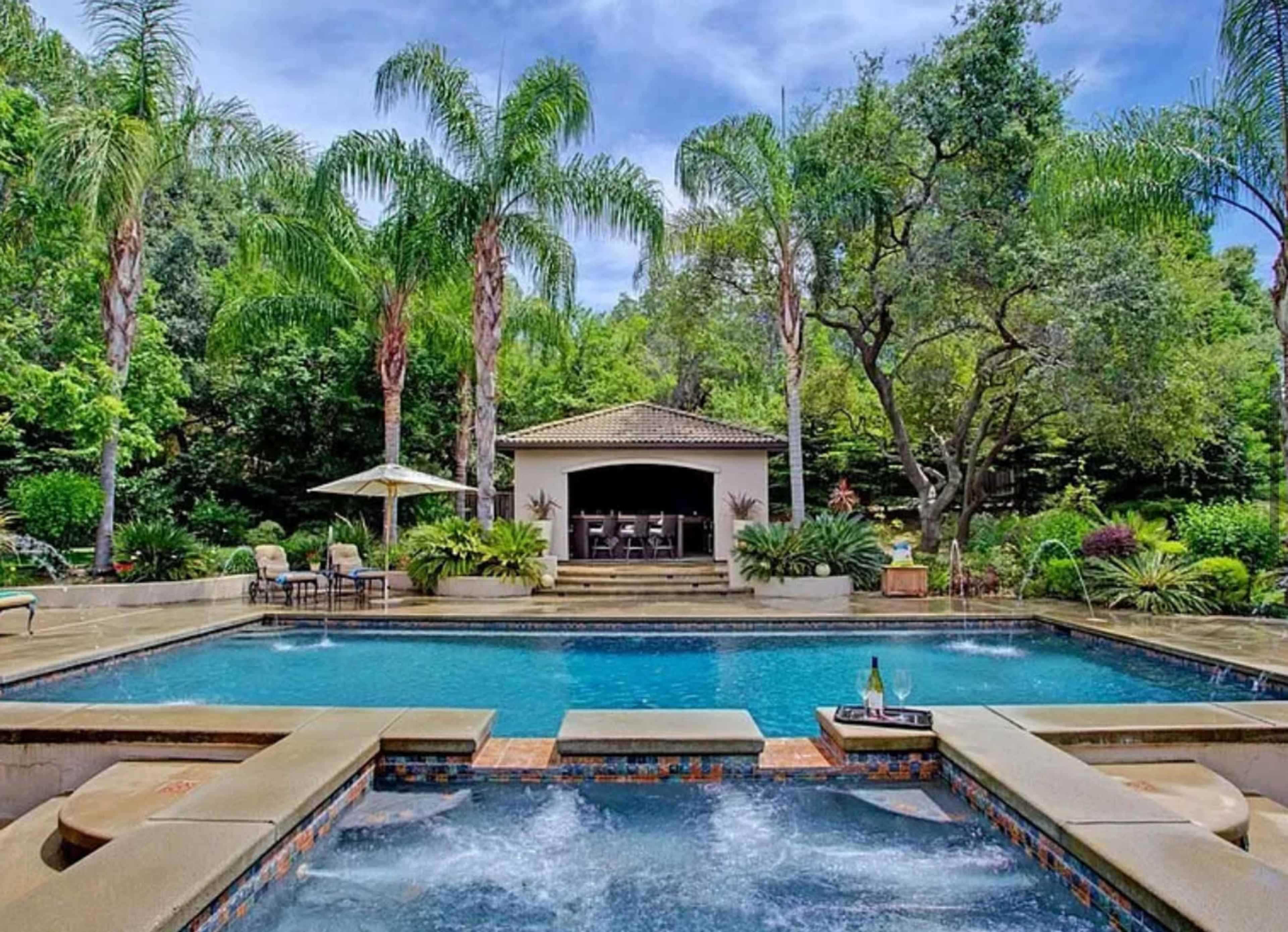 Resort style backyard Image in American River Canyon North, Folsom, CA