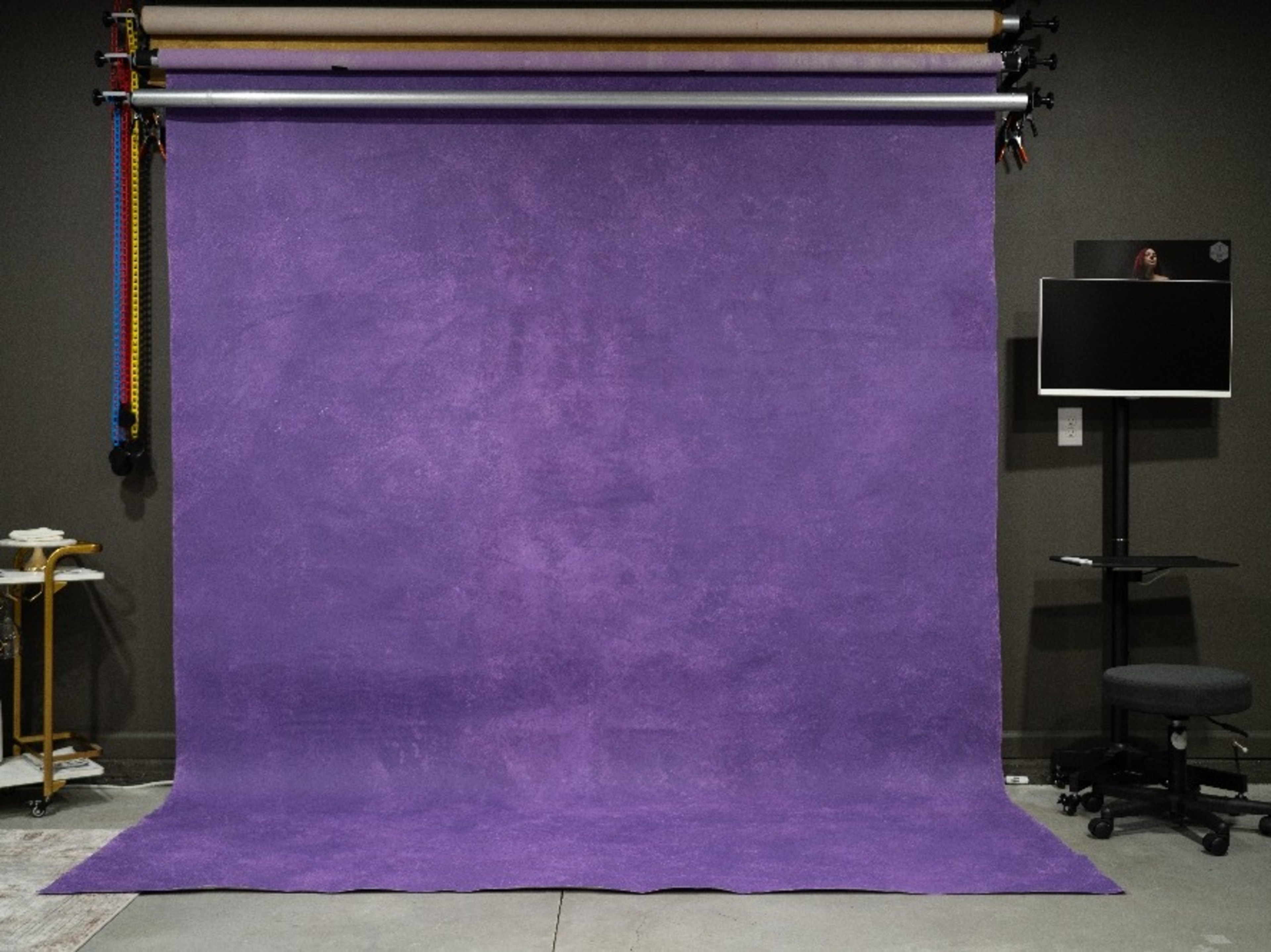 Galaxy Purple Hand Paint Canvas