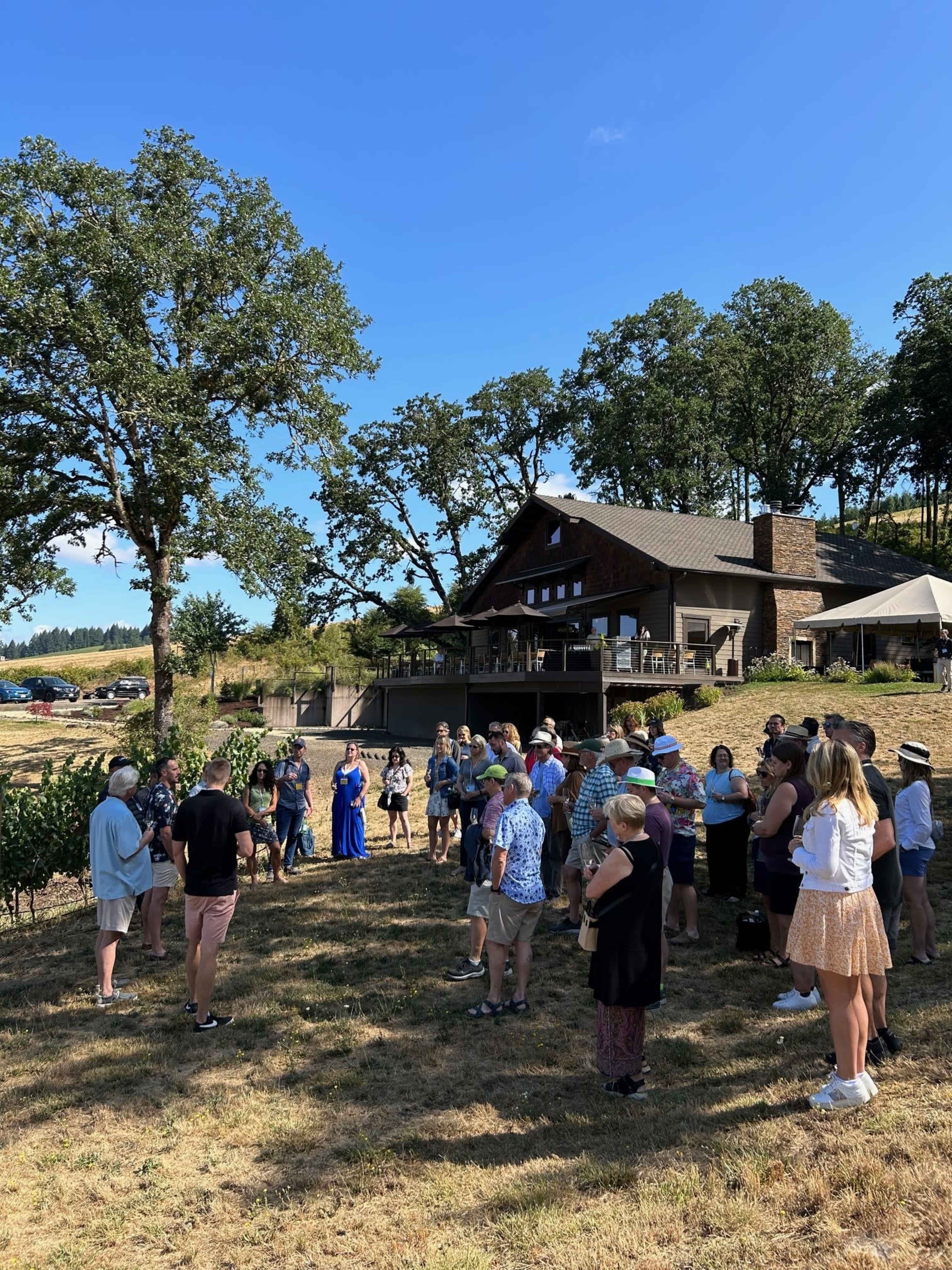 Rustic Winery on Picturesque Vineyard Image in , Yamhill, OR