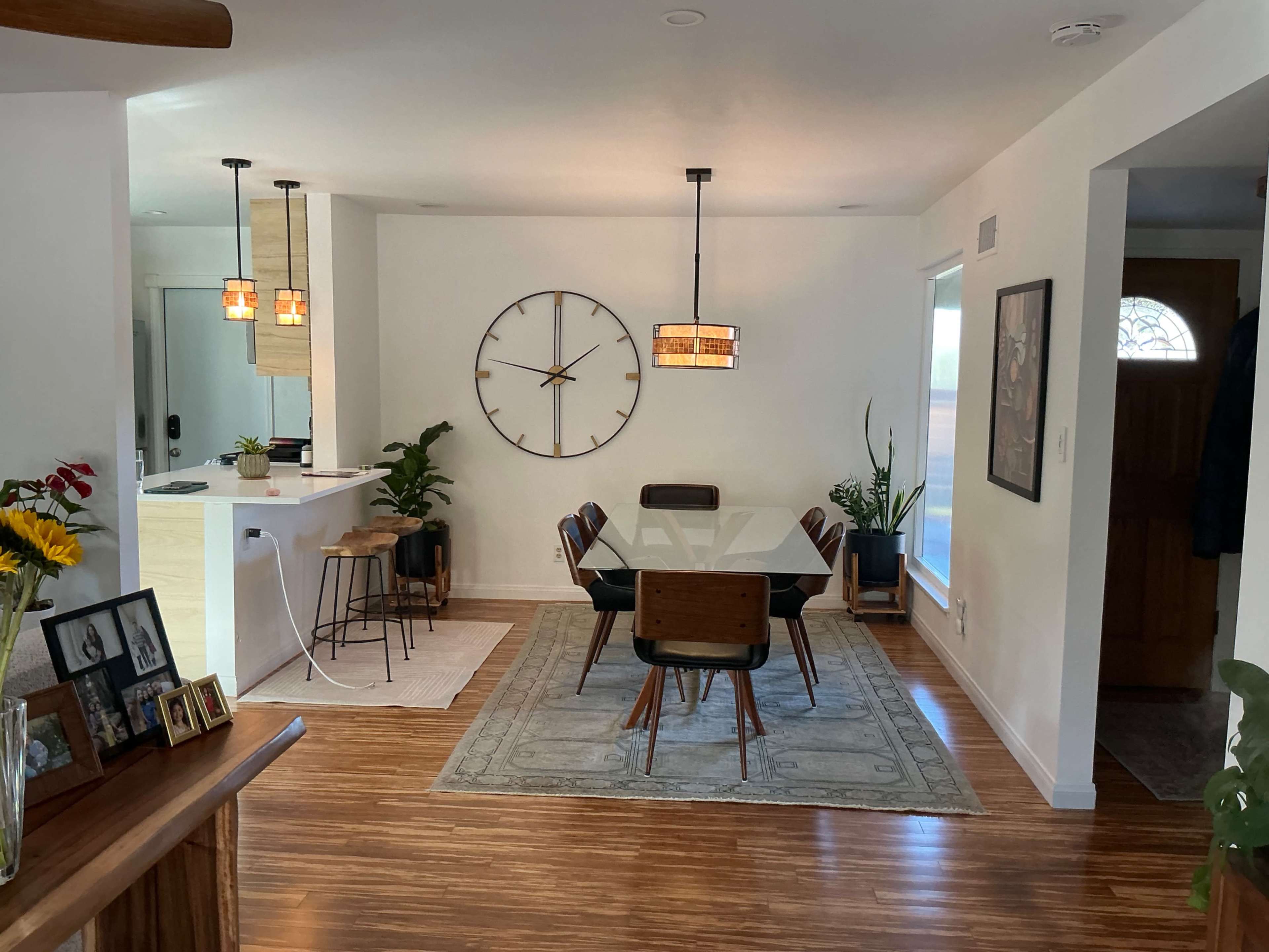 Beautiful minimalist open concept house with most walls being white except the primary bedroom and bathroom. Image in Camarillo, Camarillo, CA