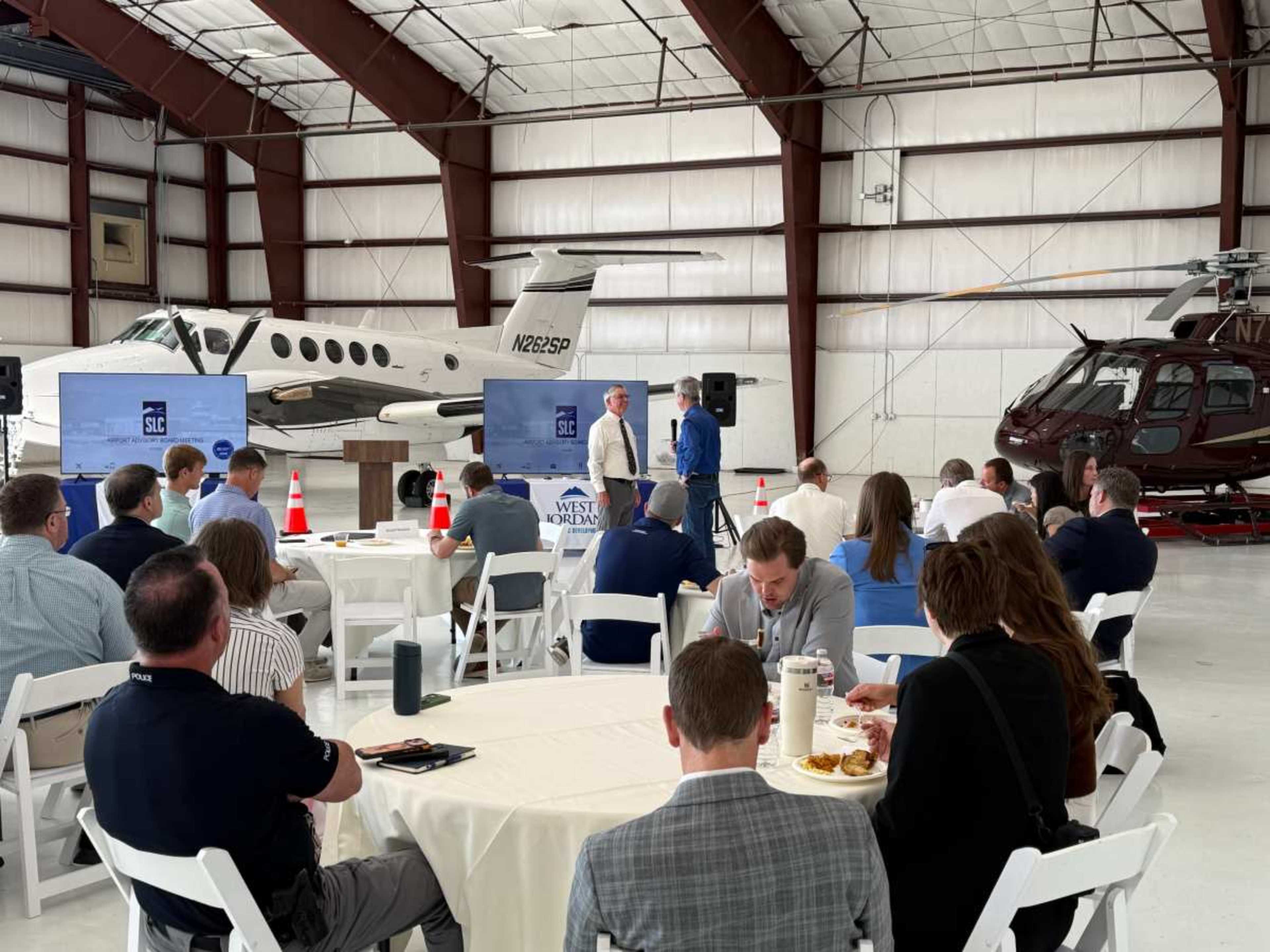Airplane Hangar for Rent with a view of the Wasatch Mountain range in West Jordan Image in West Jordan, West Jordan, UT