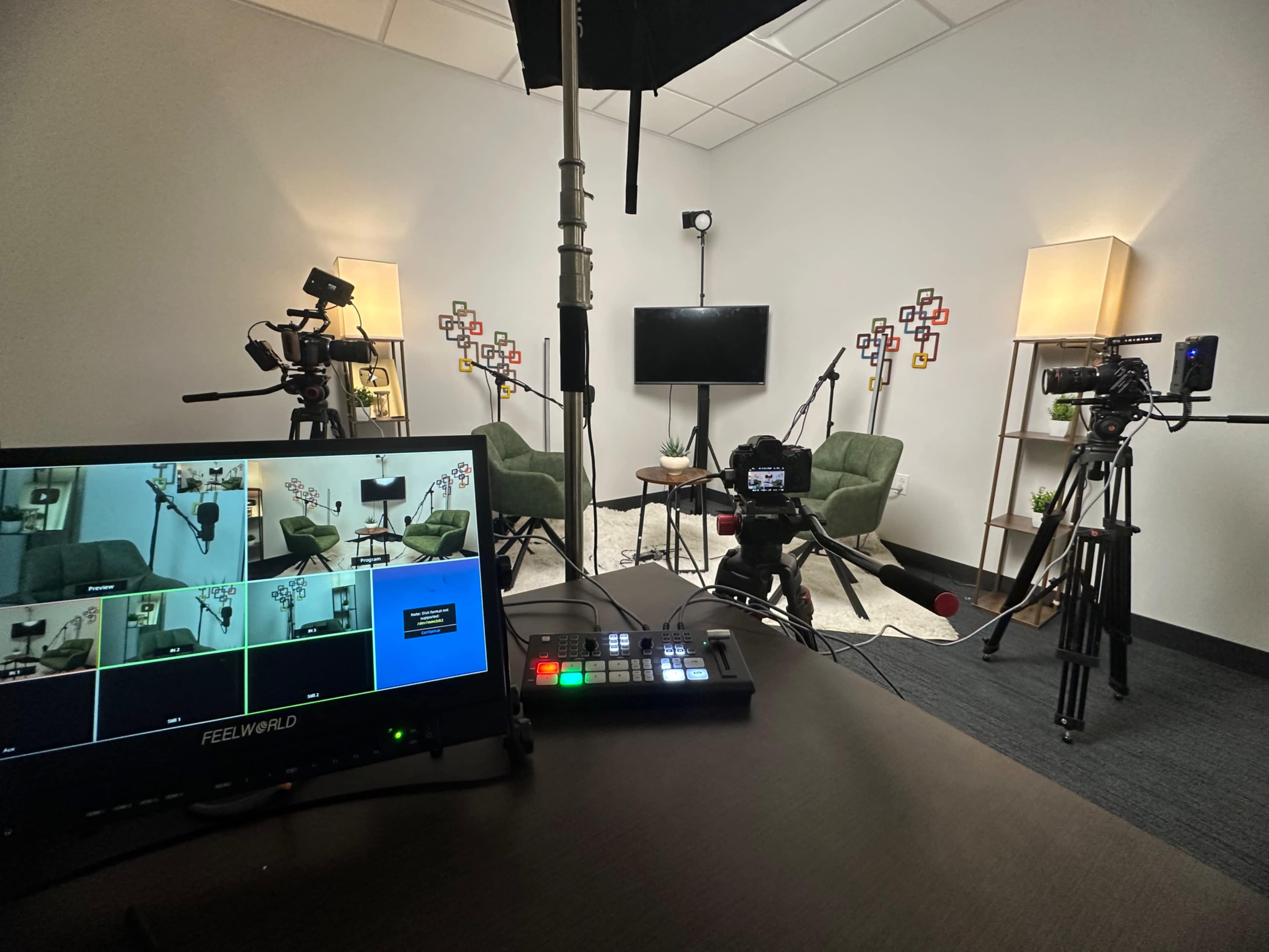 Video Podcast recording studio Image in Central Business District, New Orleans, LA