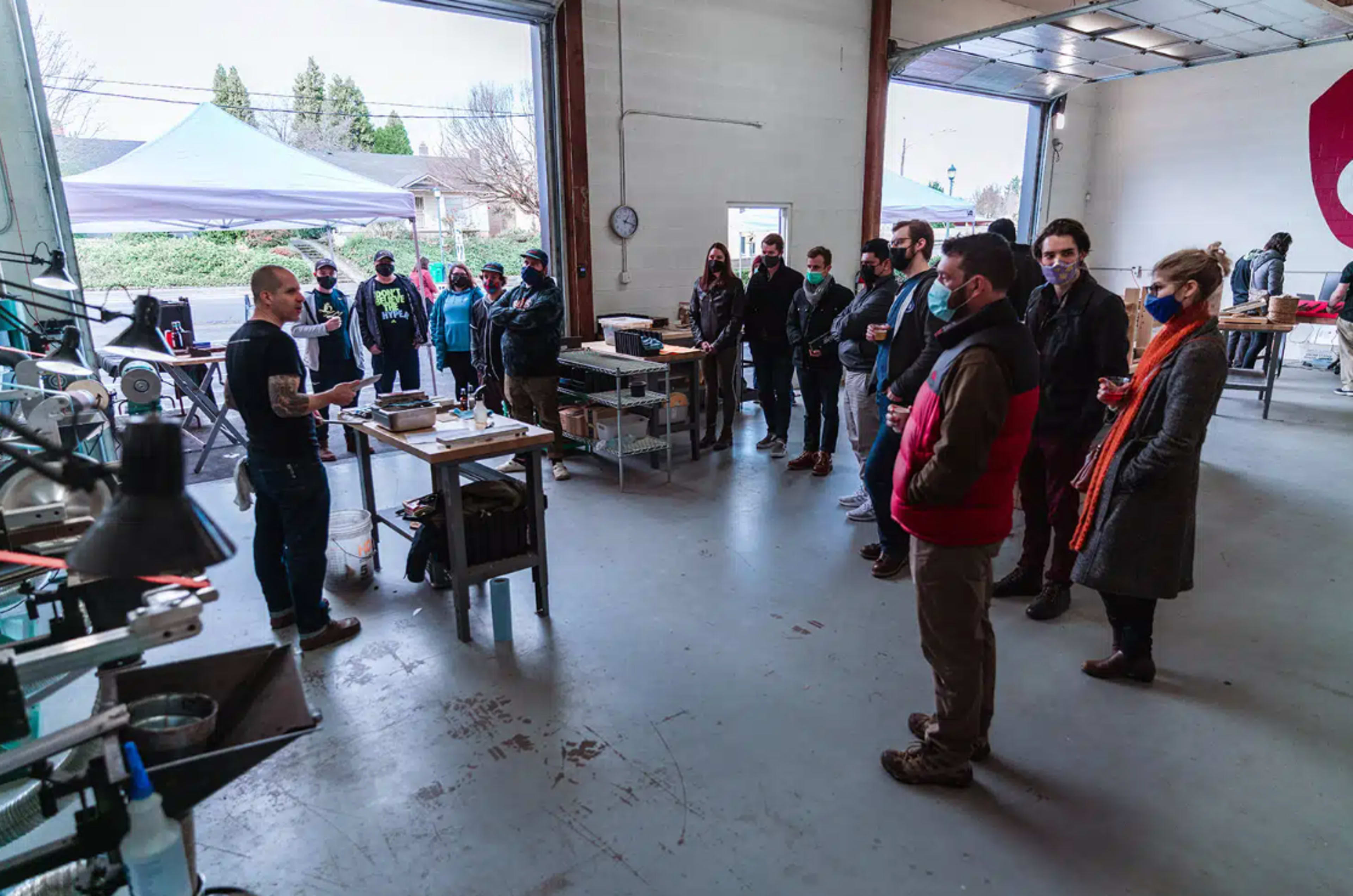 Open Factory Floor Handcrafting Culinary Knives in NE Portland available for special events, tours, filming + bonus meeting room and parking lot Image in Northeast Portland, Portland, OR