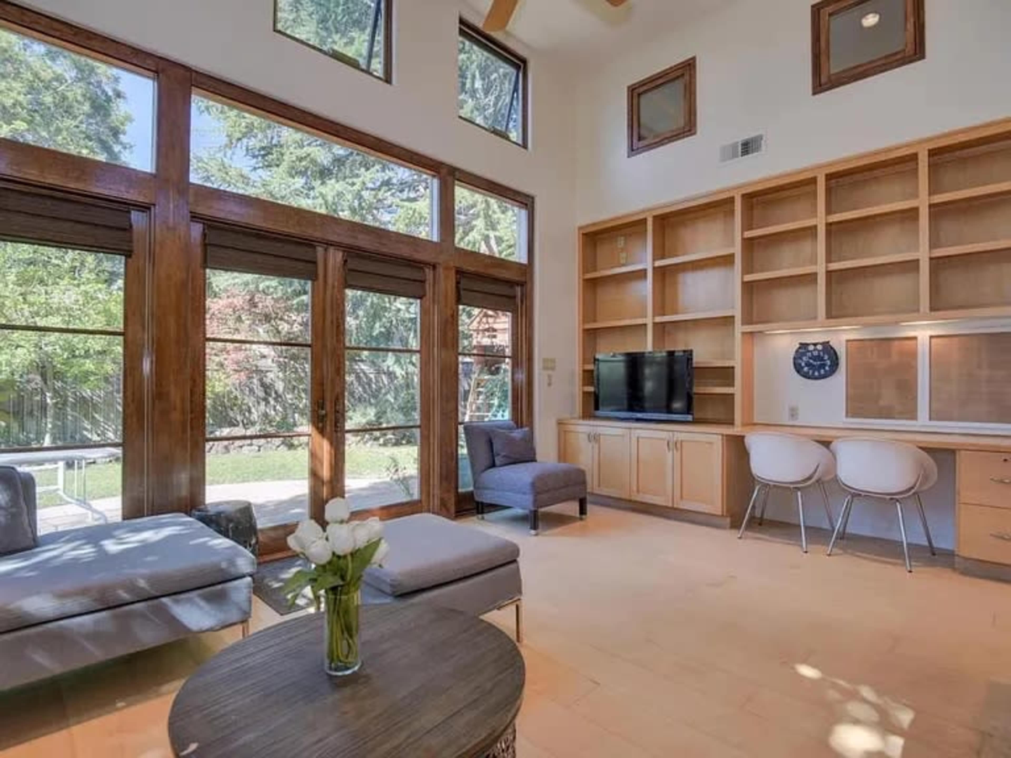 Stylish Backyard and Modern Spanish Style Home in Palo Alto Image in Old Palo Alto, Palo Alto, CA