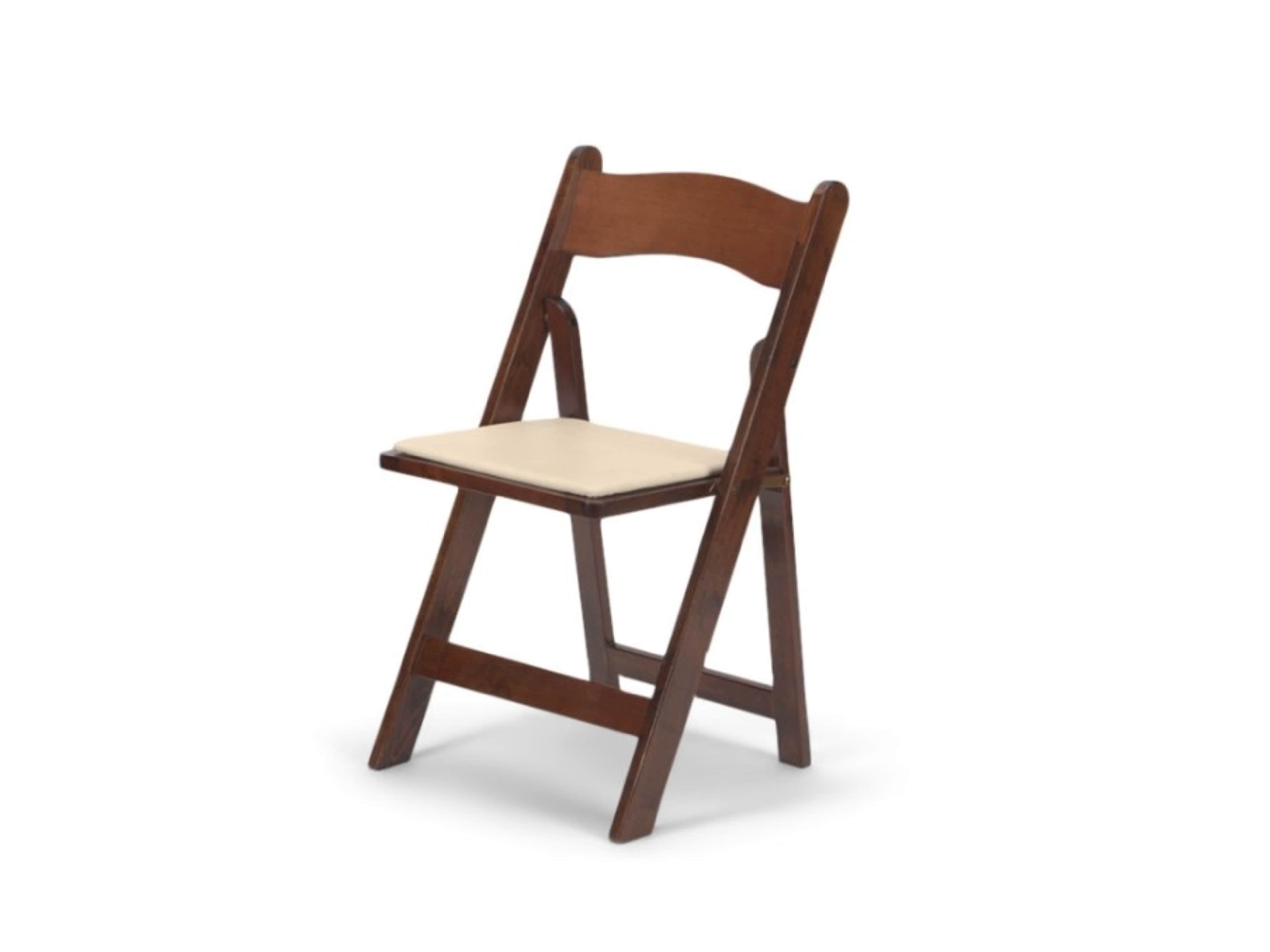 Padded Wood Folding Chairs