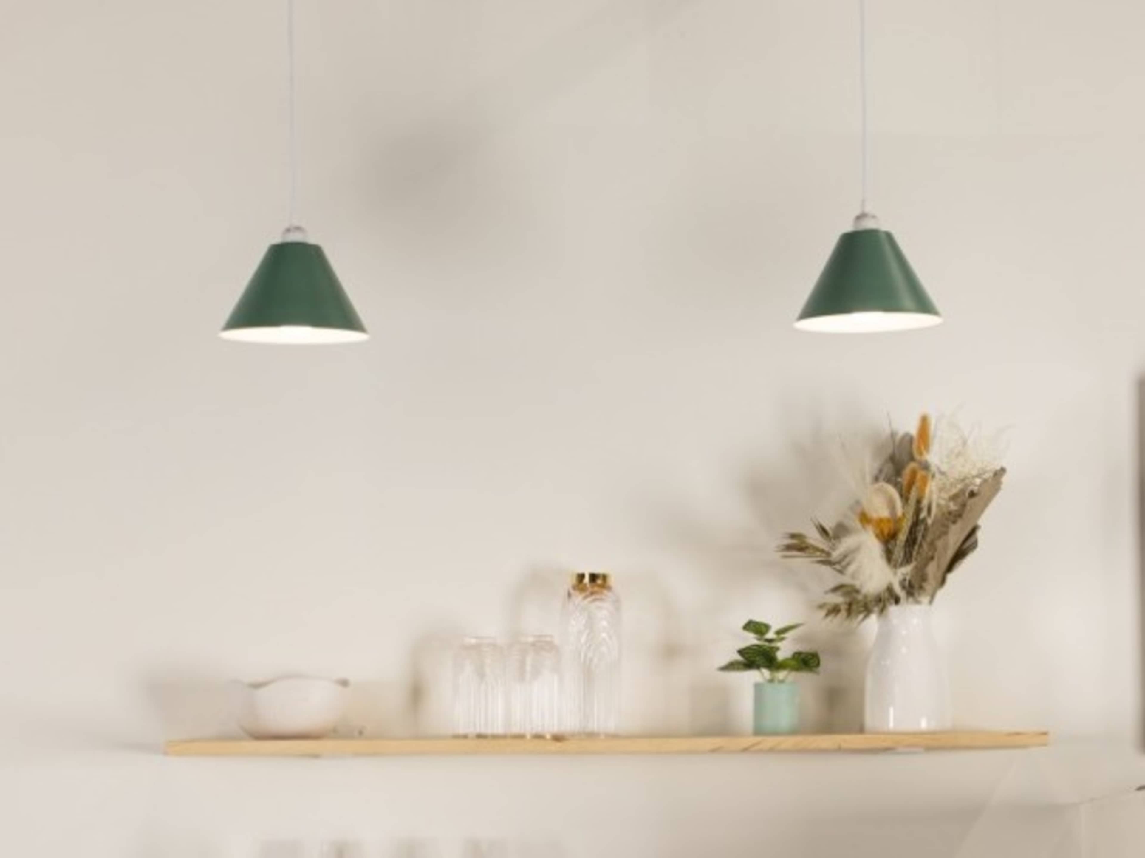 One change of pendant shades in Dynamic Kitchen