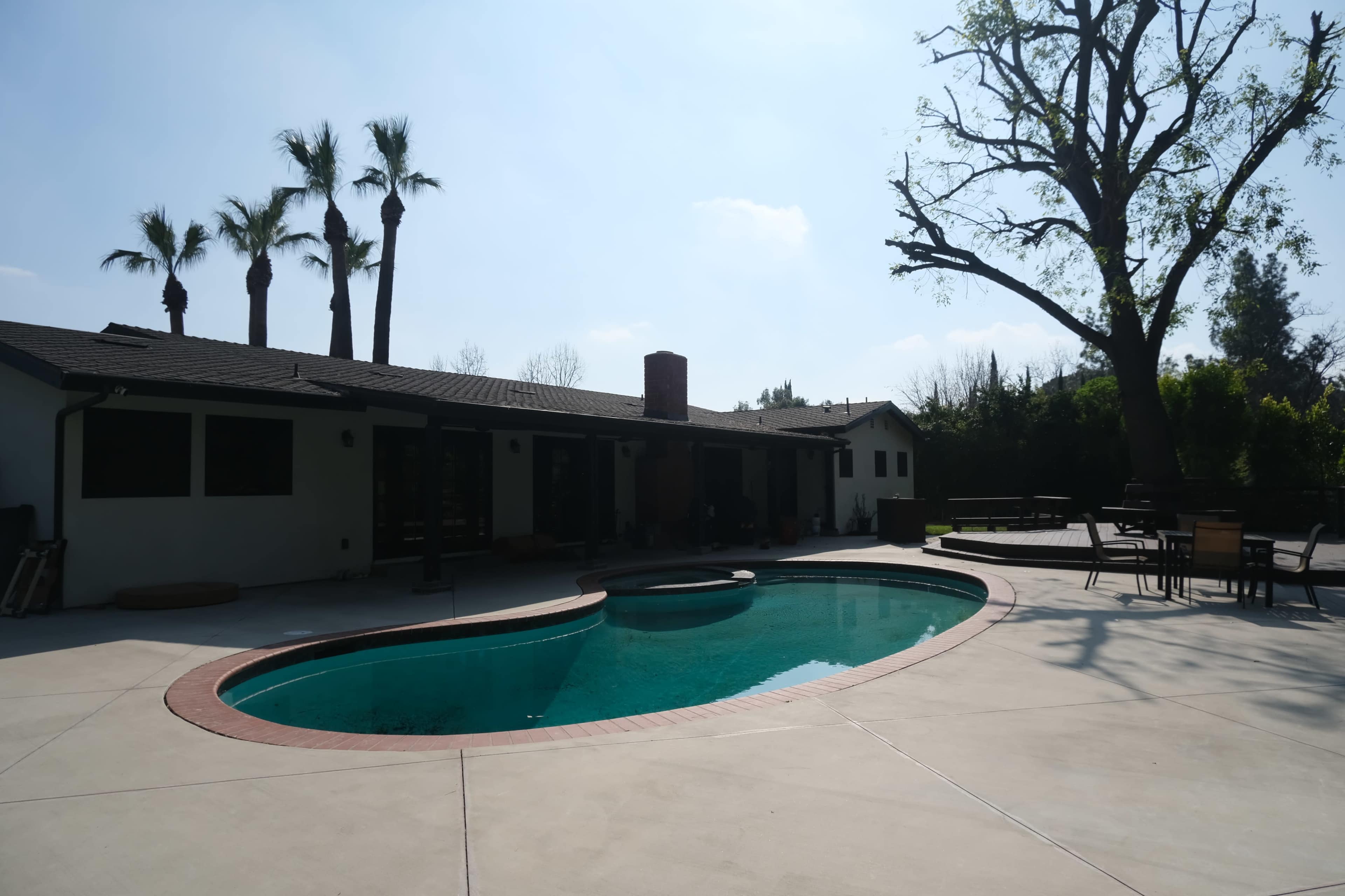 Spacious pool, patio, and garden Image in Granada Hills, Granada Hills, CA