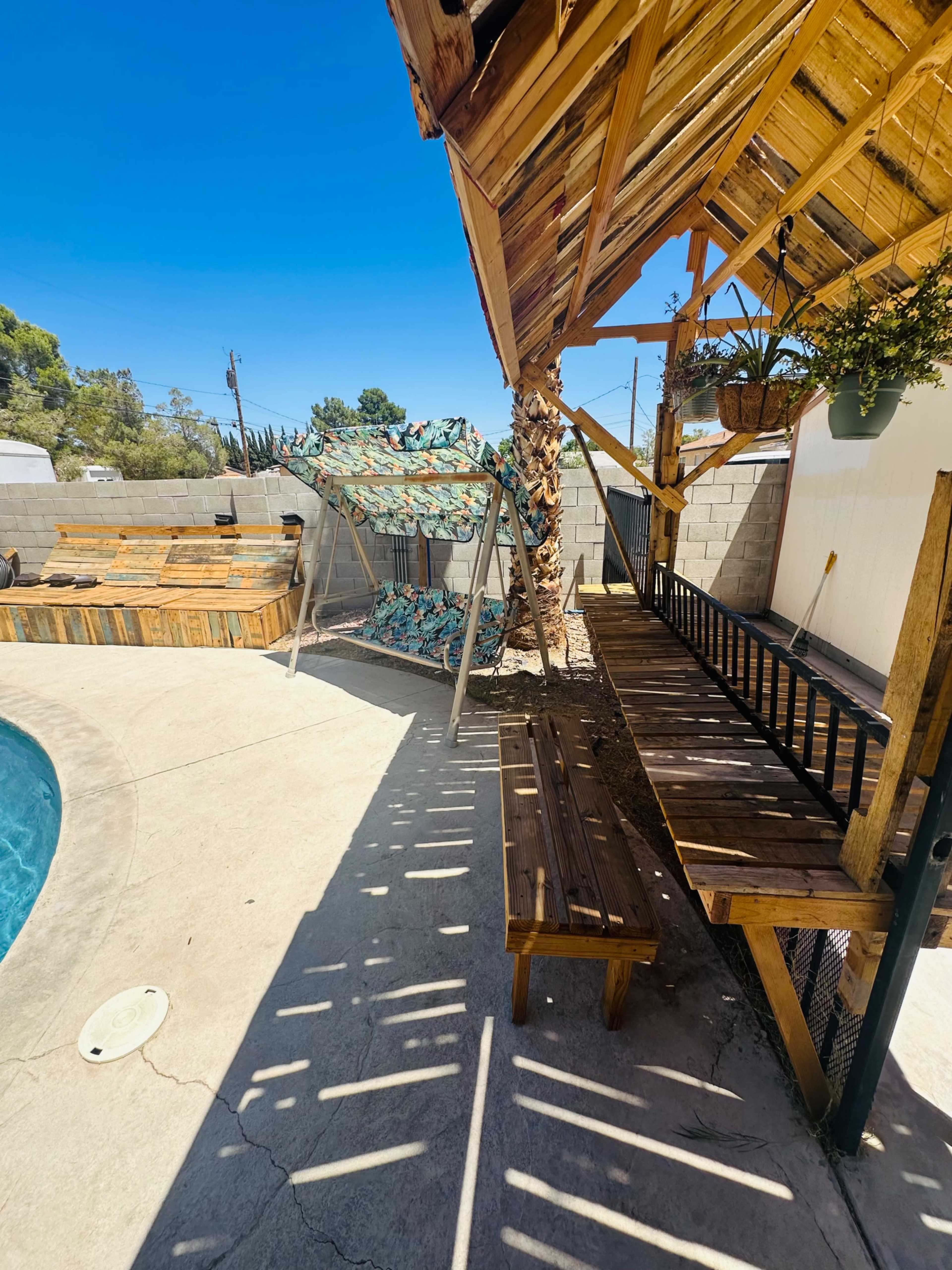 Rustic Backyard Pool Image in Northwest Area, Las Vegas, NV