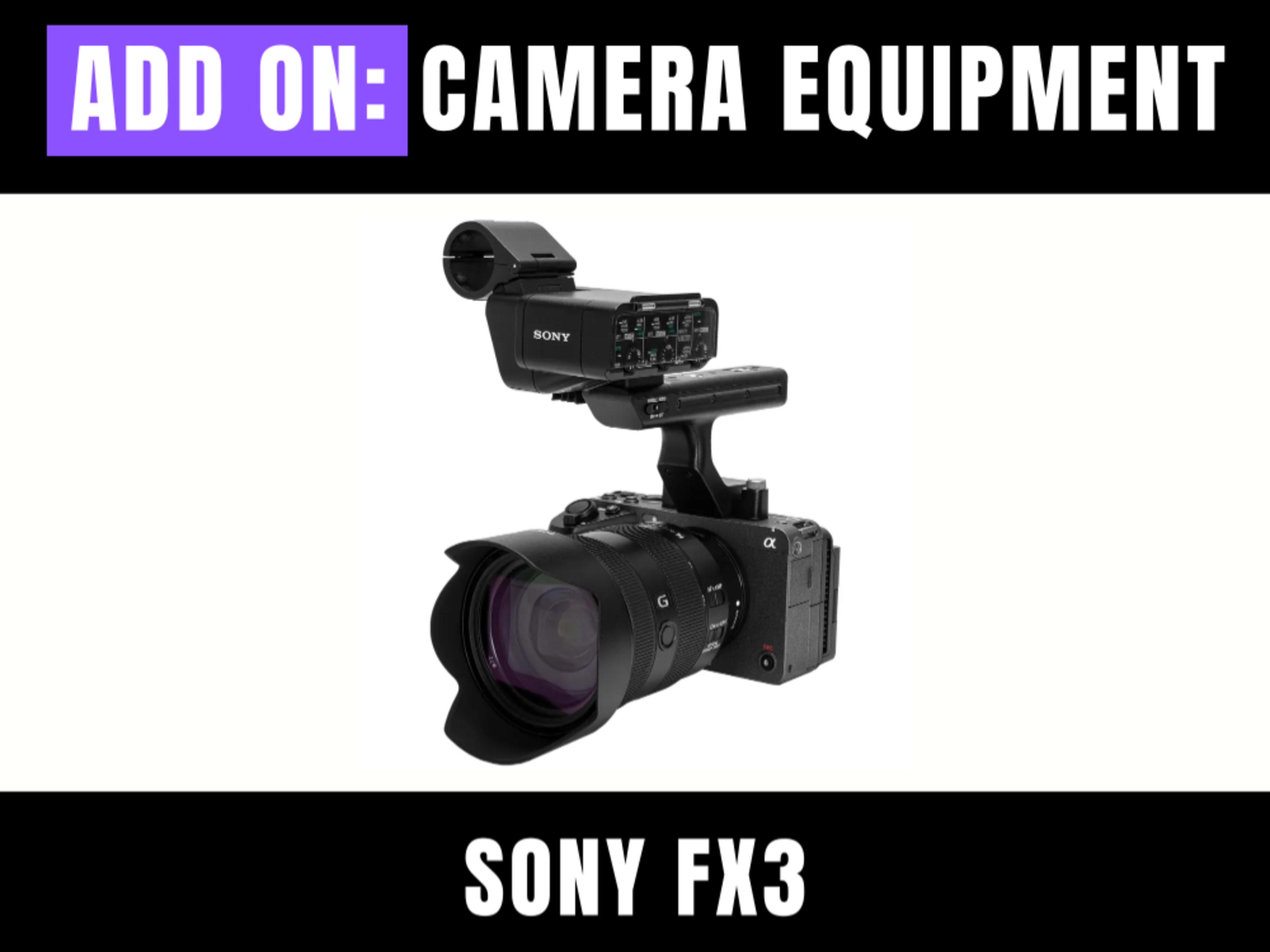 Sony FX3 Camera with XLR Handle