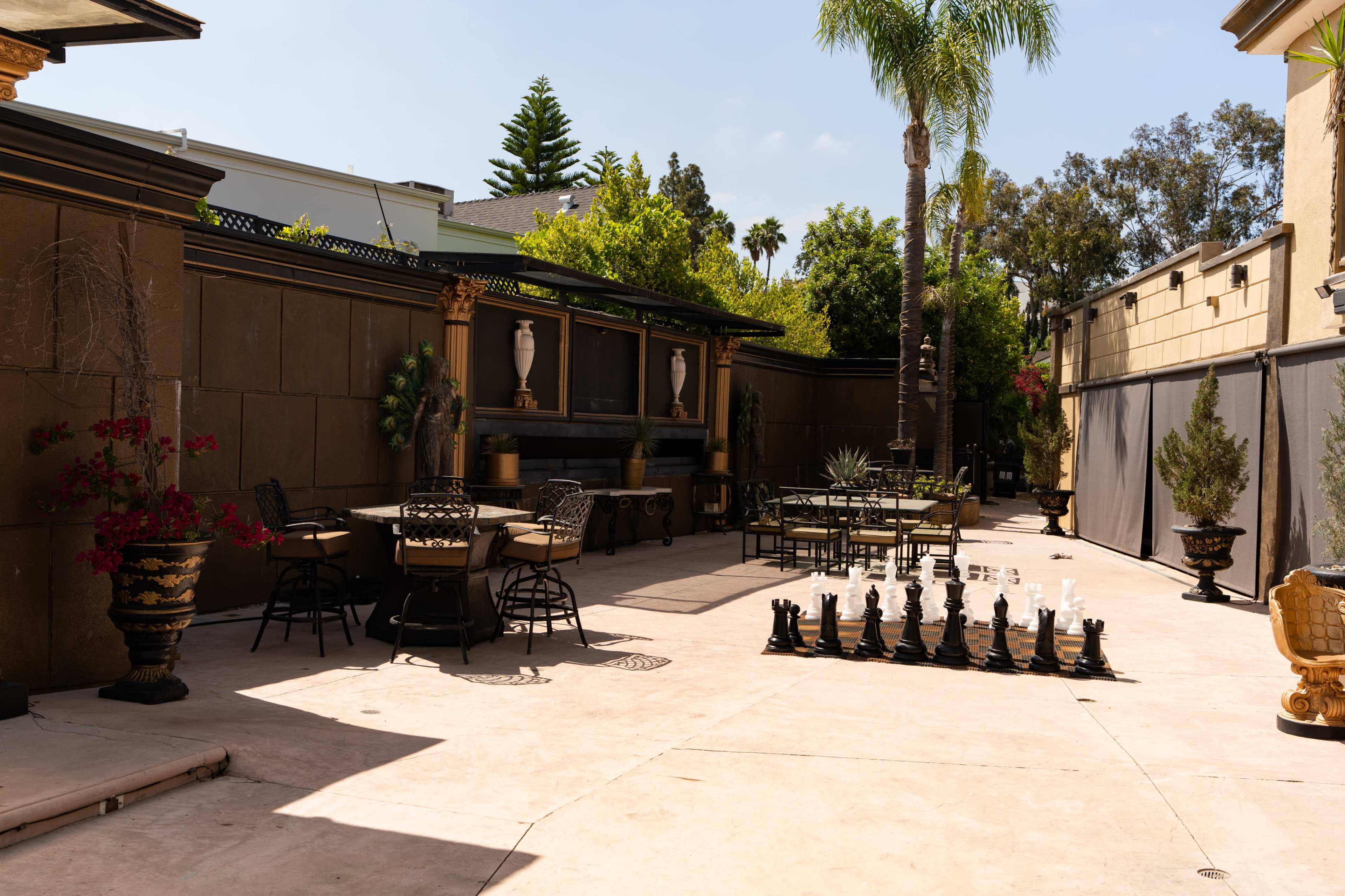 Large Middle-Eastern Style Mansion Backyard/Poker Room in the Encino Hills Image in Encino, Encino, CA