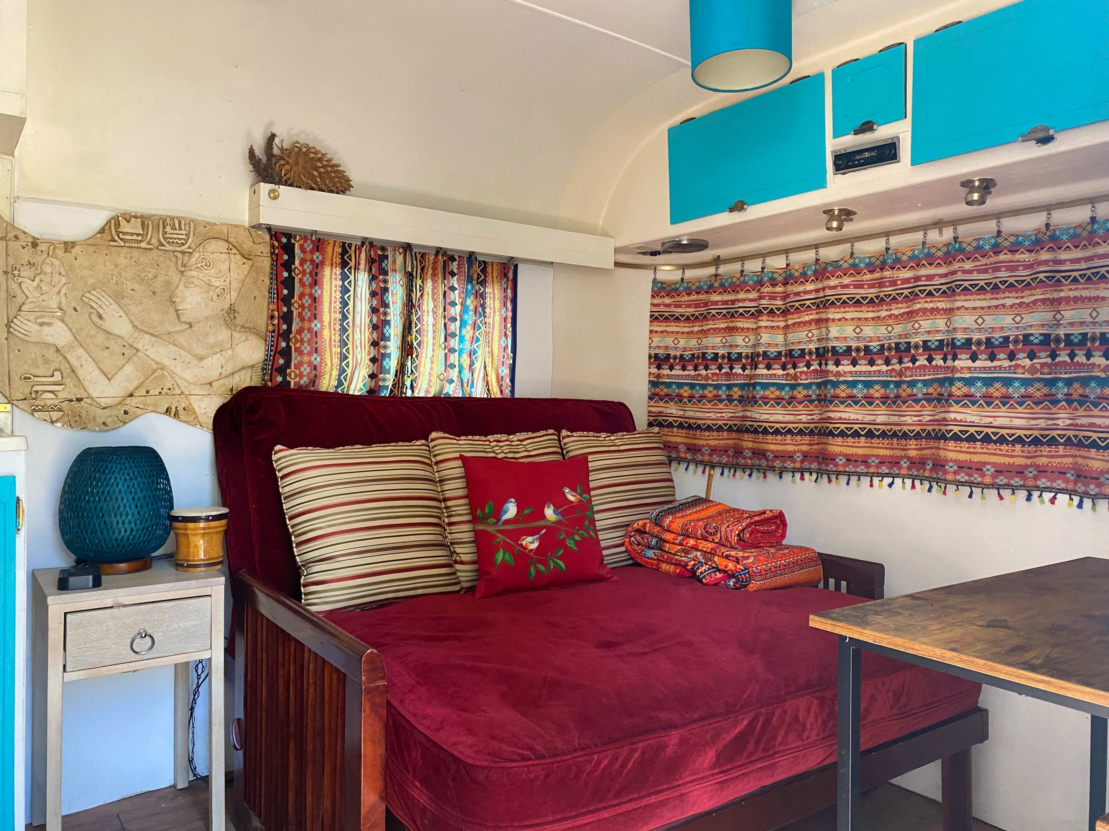 Vintage Streamline Imperial Trailer on High Desert Ranch Image in Leona Valley, Leona Valley, CA