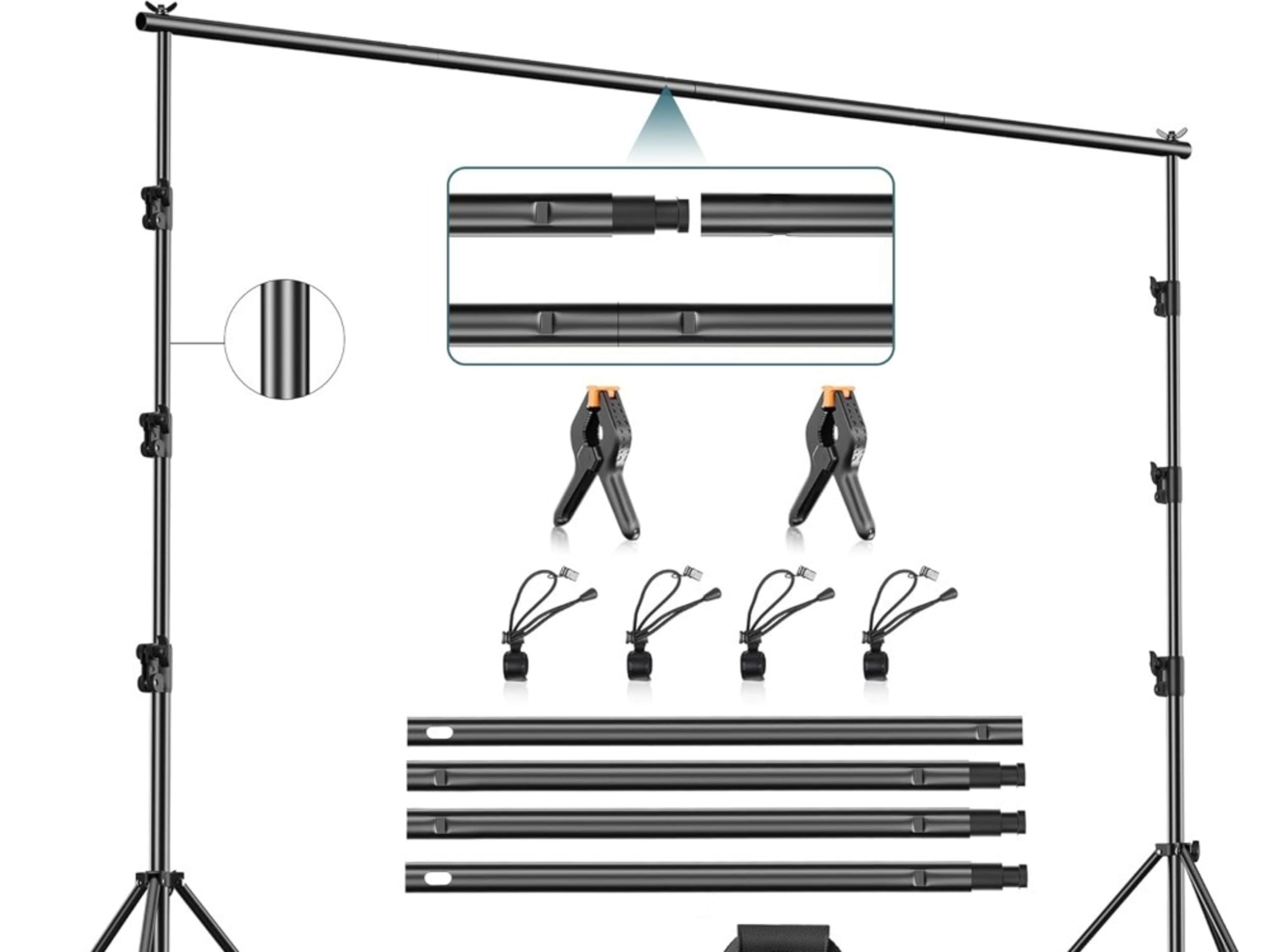 10 x 10 Ft Heavy Duty Adjustable Backdrop Stand