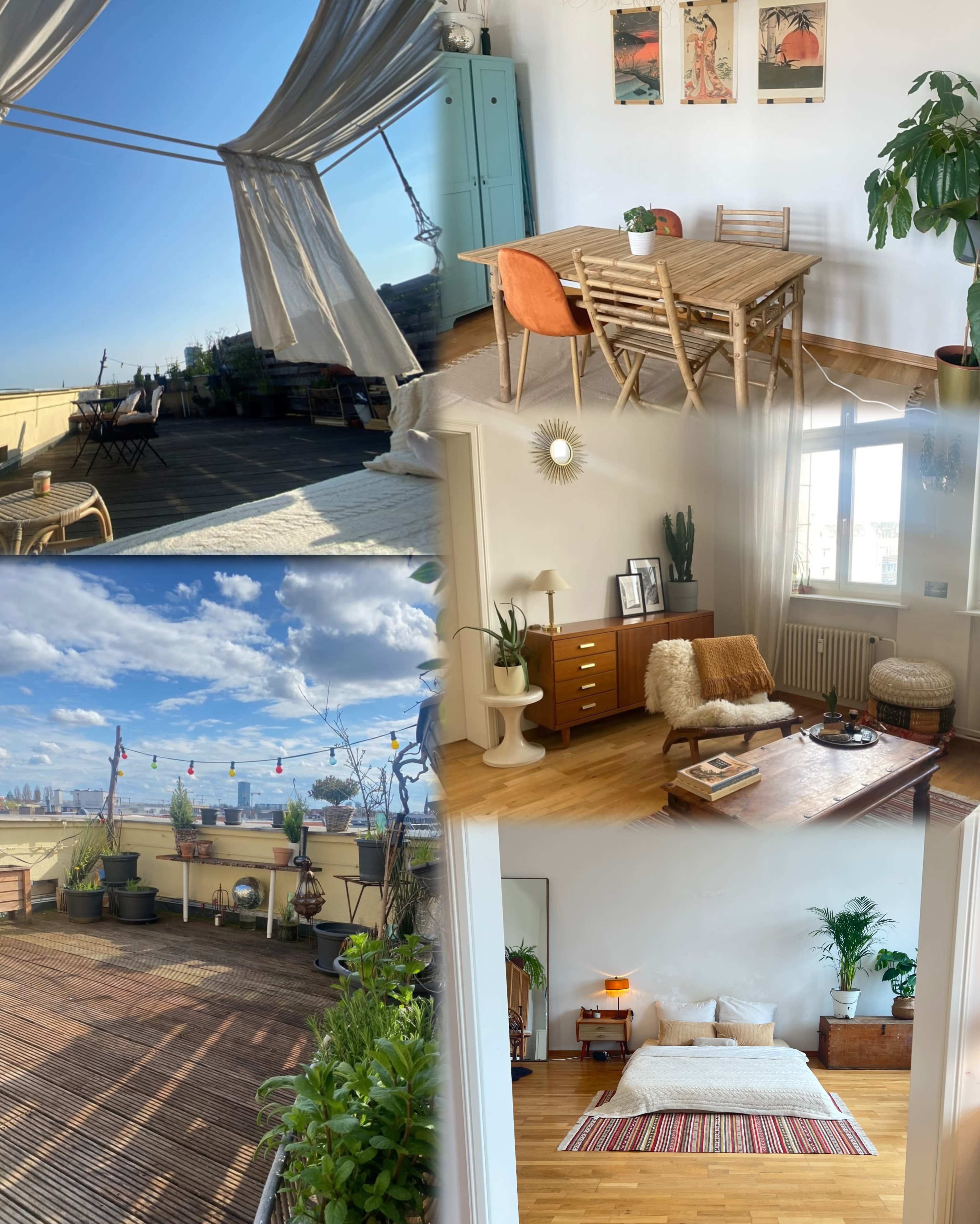 Charming brigth Apartment + Big Rooftop Terrace (40qm) with Skyline View in the heart of Berlin Image in Friedrichshain, Berlin
