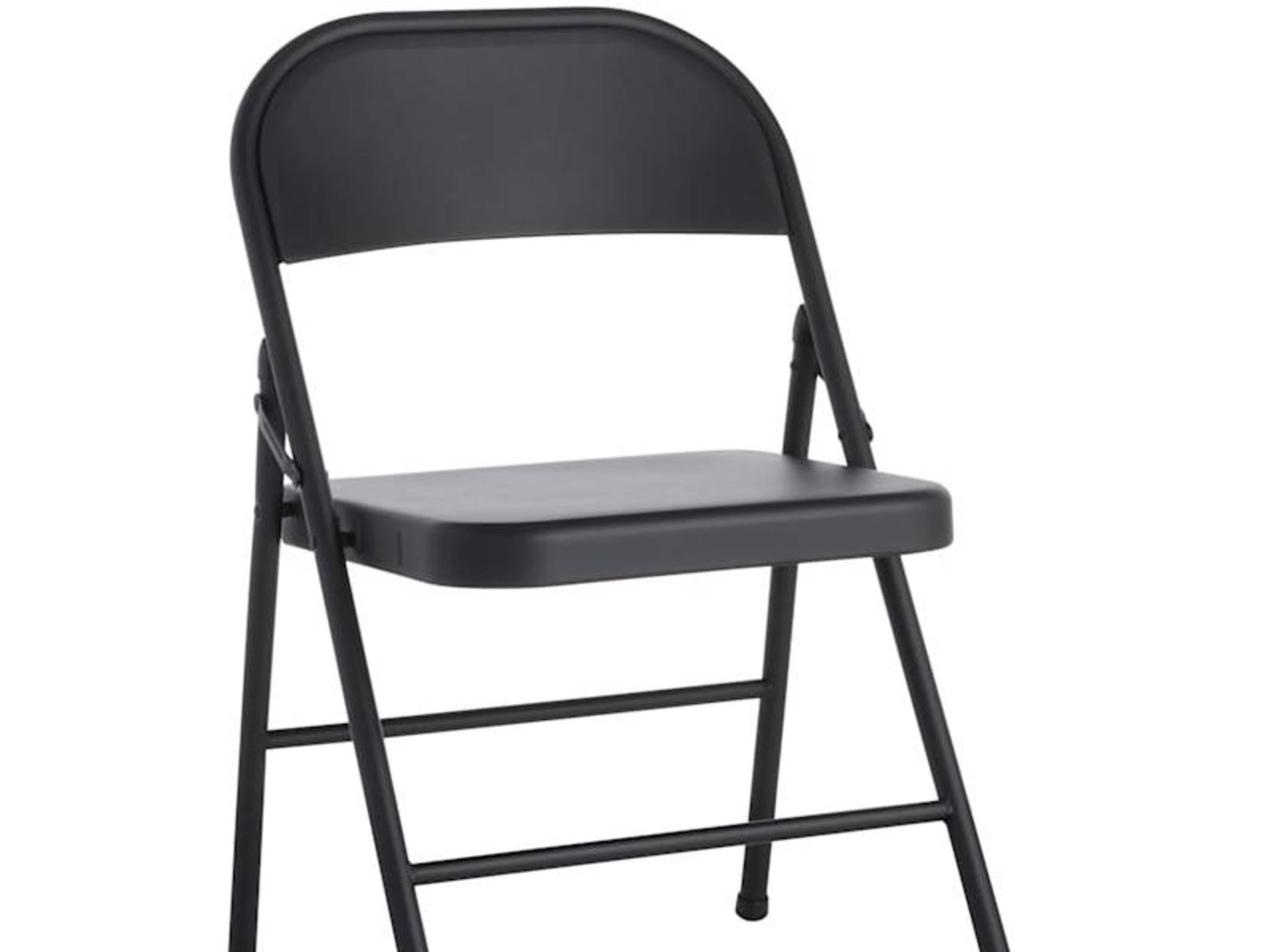 Black Metal Folding Chair