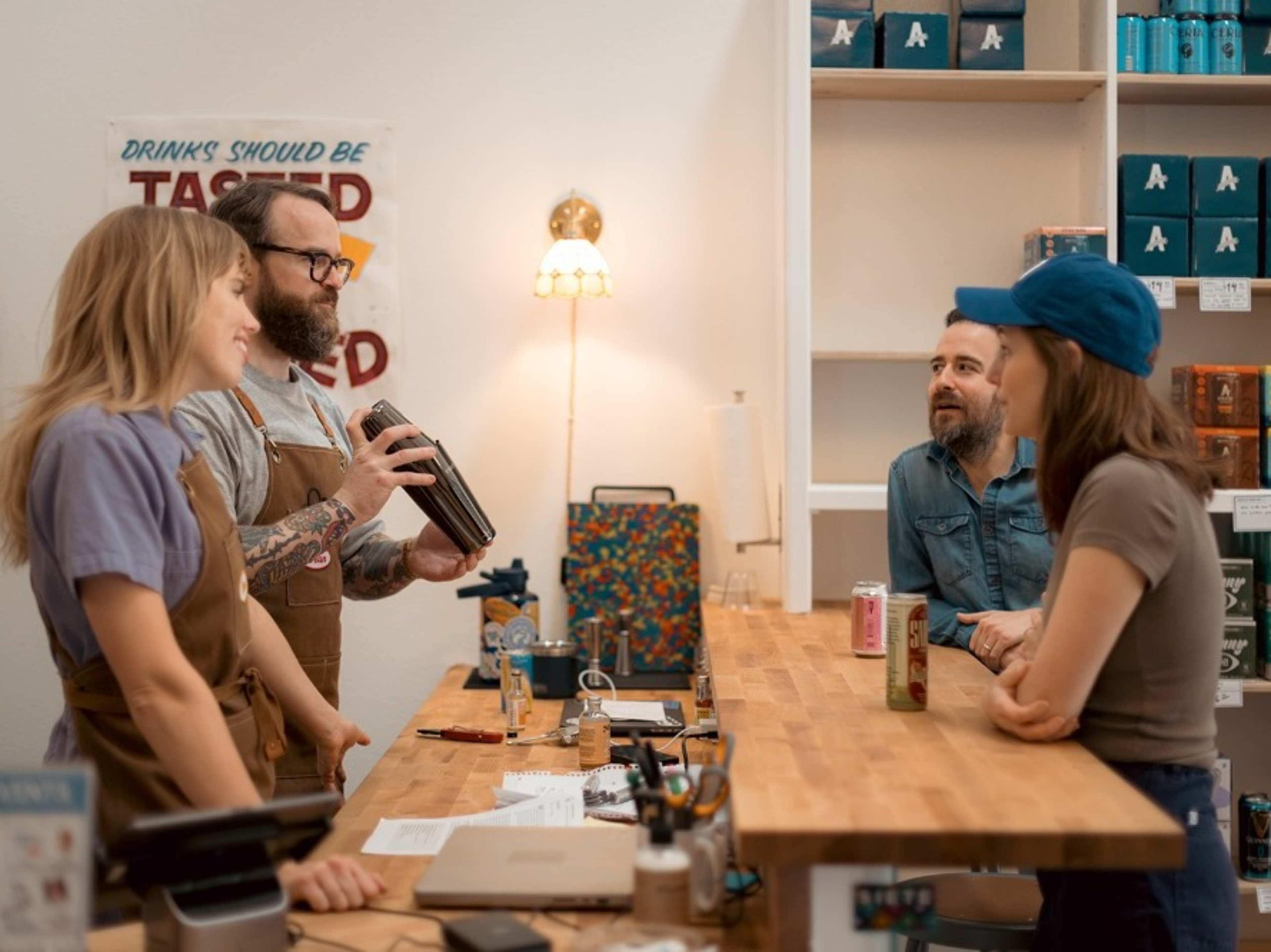 Non-alcoholic tasting experience