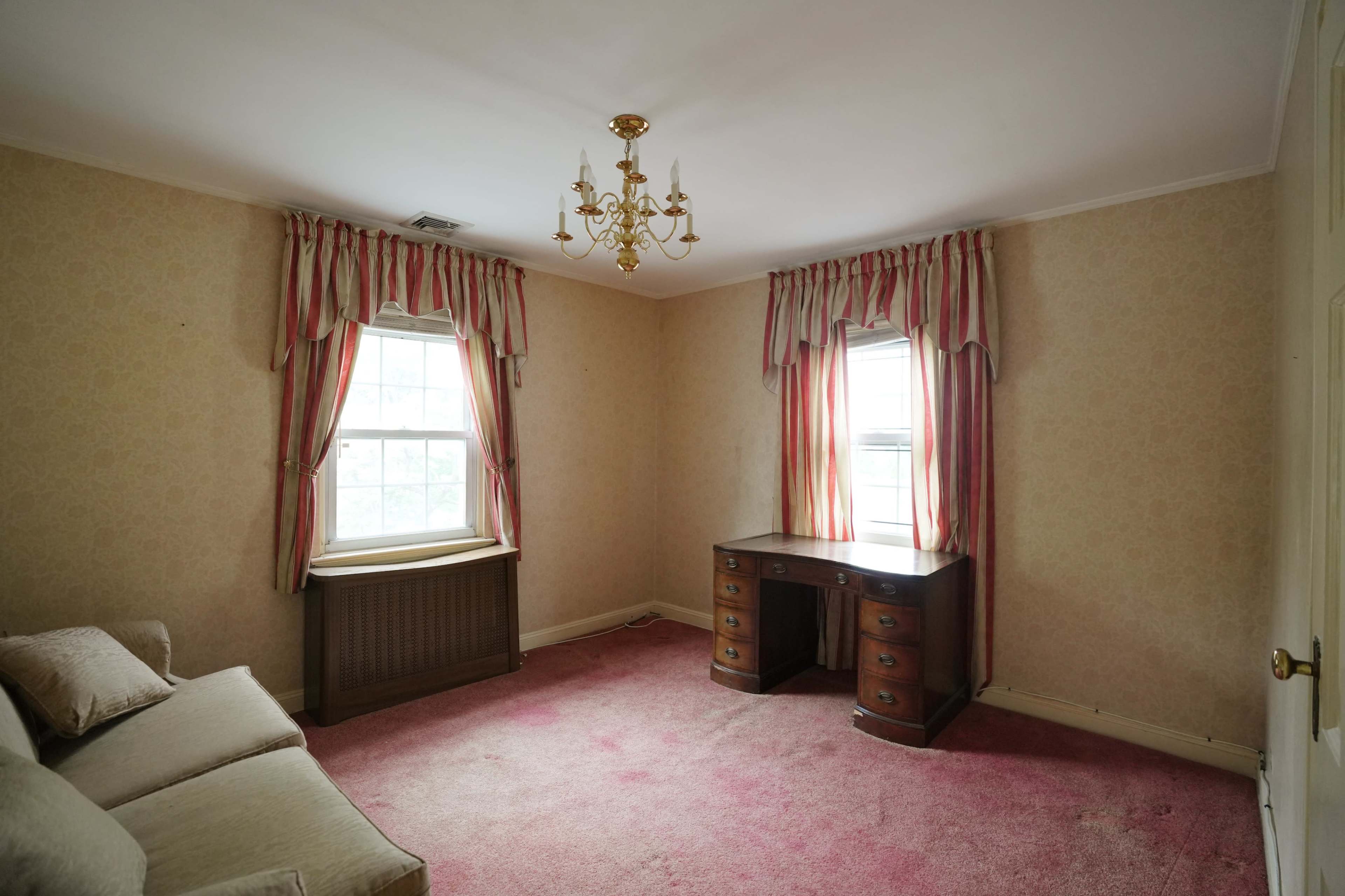 Wallpapered & Furnished Vintage House with Antique Furnishing and Large Yard Image in Douglaston, Douglaston, NY