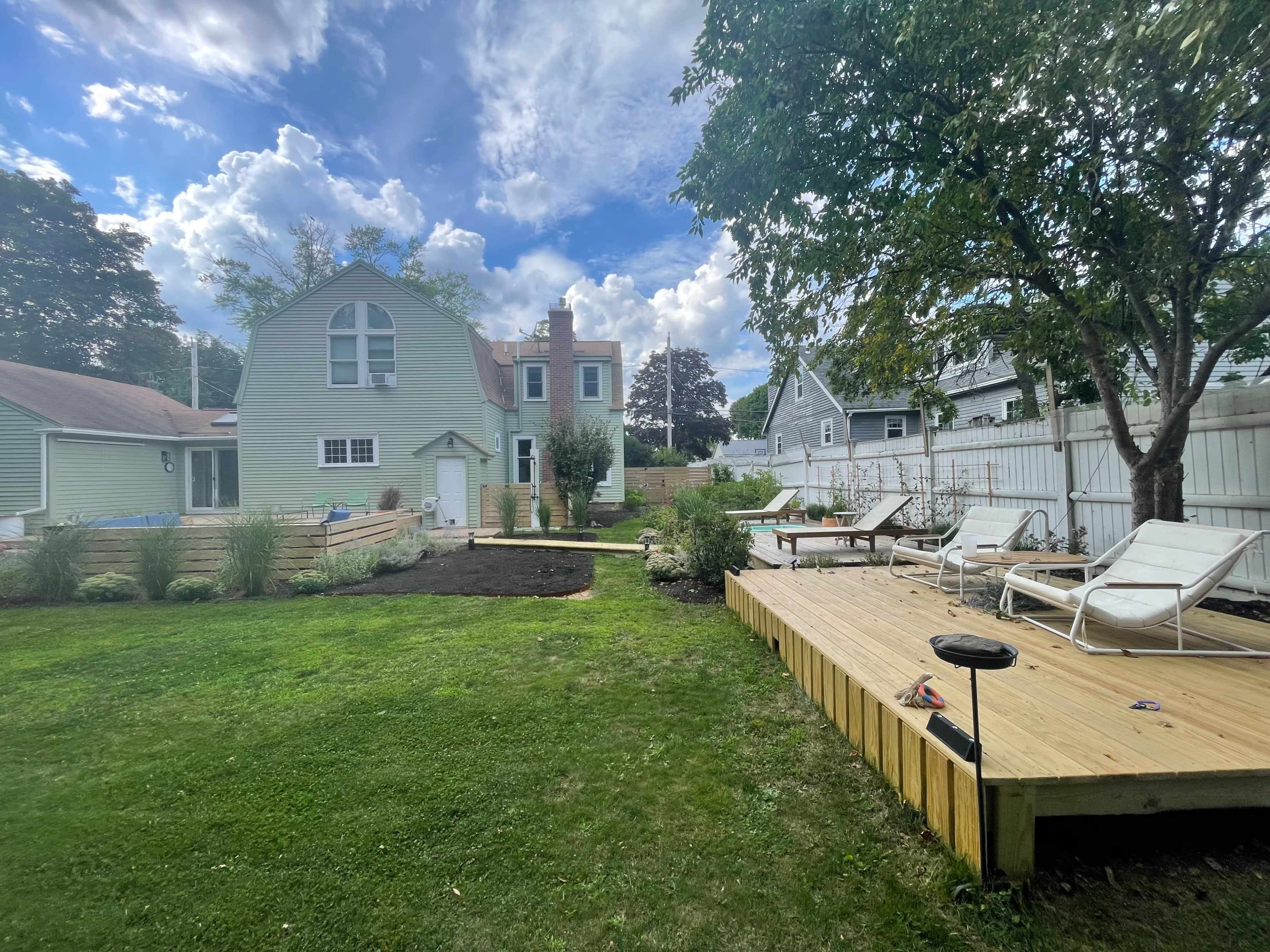Private Garden Escape with Fire Pit & Stylish Interiors Image in Hampton, Hampton, NH