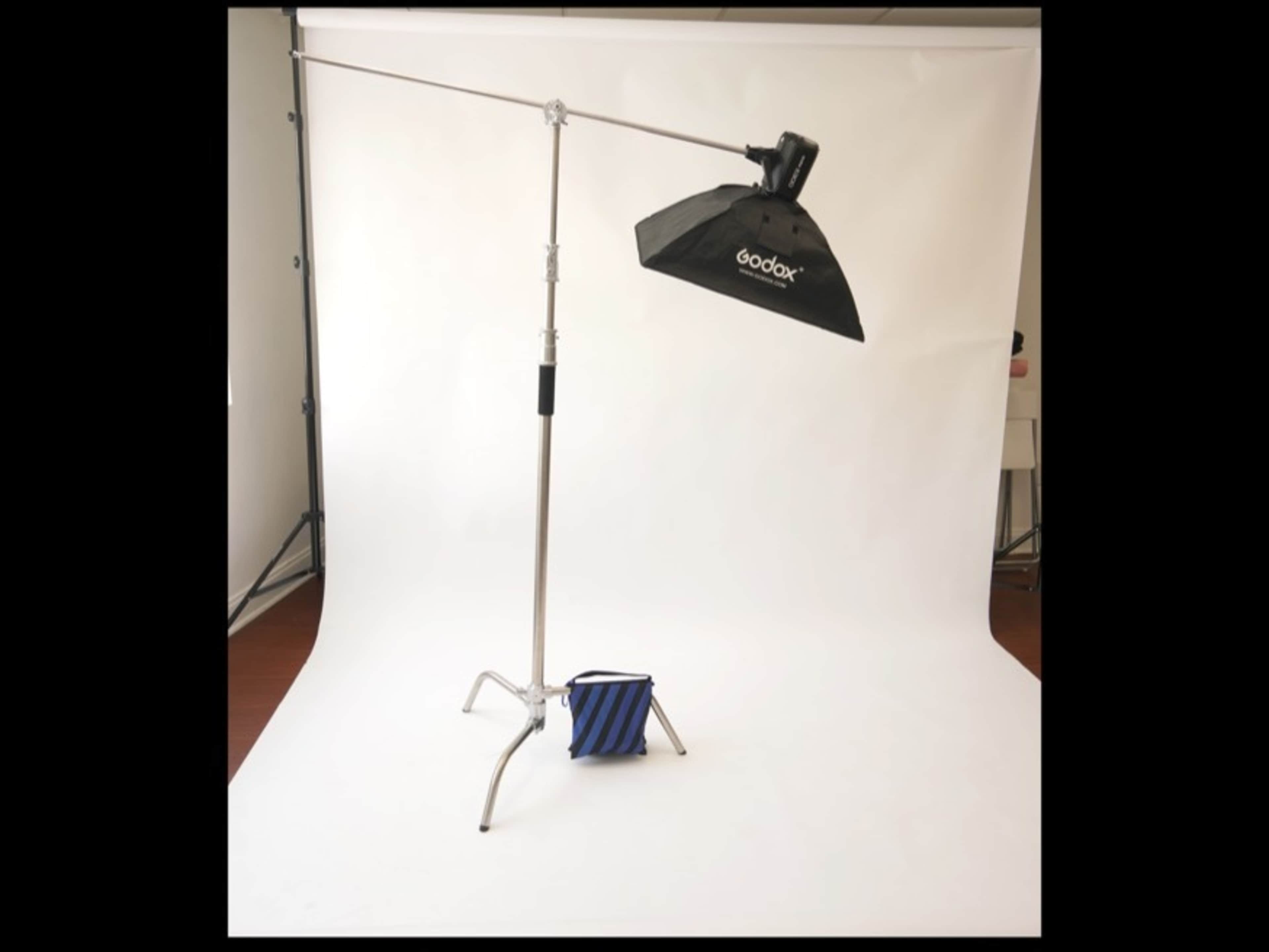 Godox E300 Flash Light with Stand and Softbox