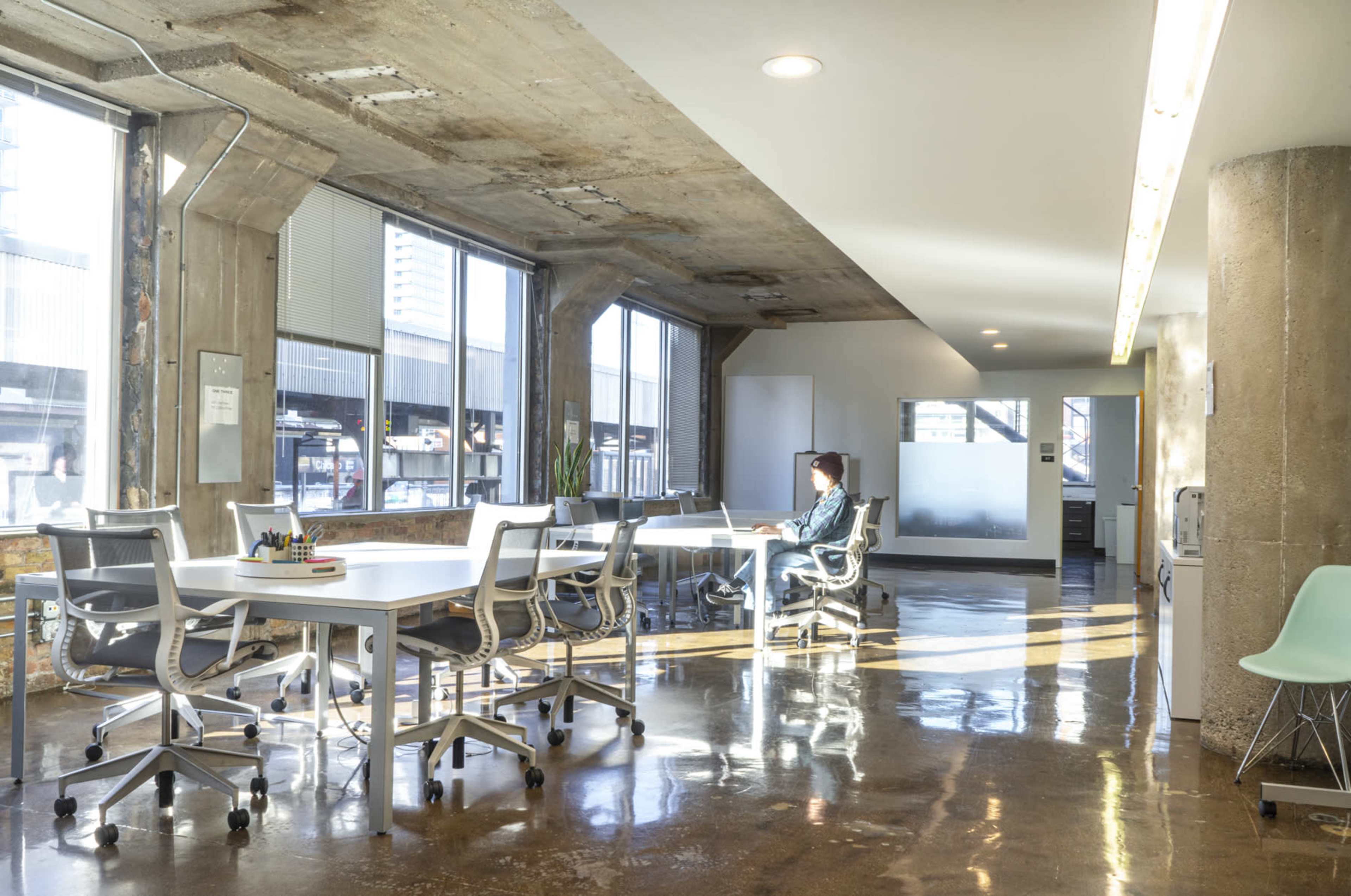 Cement Loft with Conference Rooms & City Views (Entire Suite) Image in Near North Side, Chicago, IL