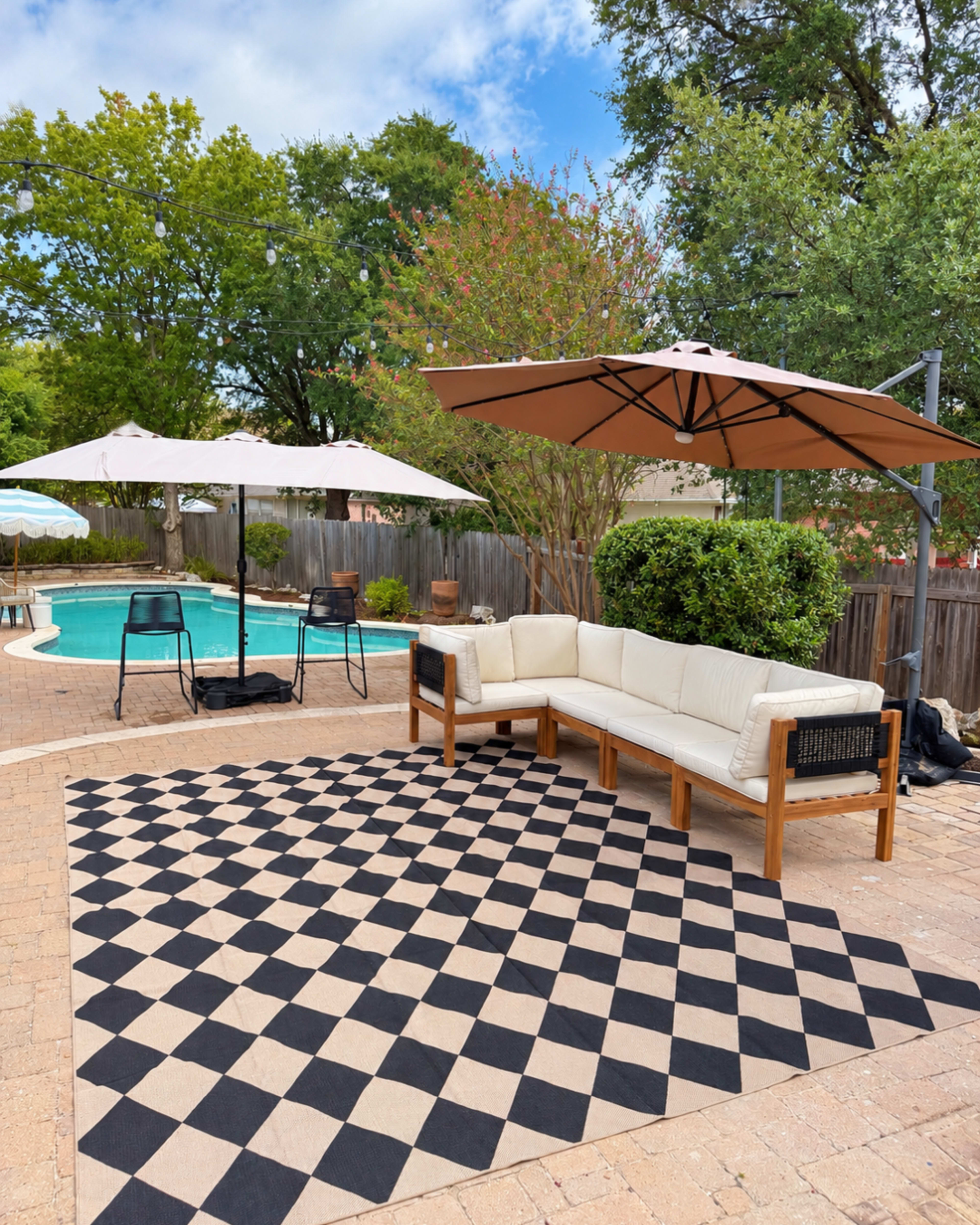 Private Backyard Event Venue with Pool, Large Patio + Private Restroom Image in Mountain Creek, Pflugerville, TX