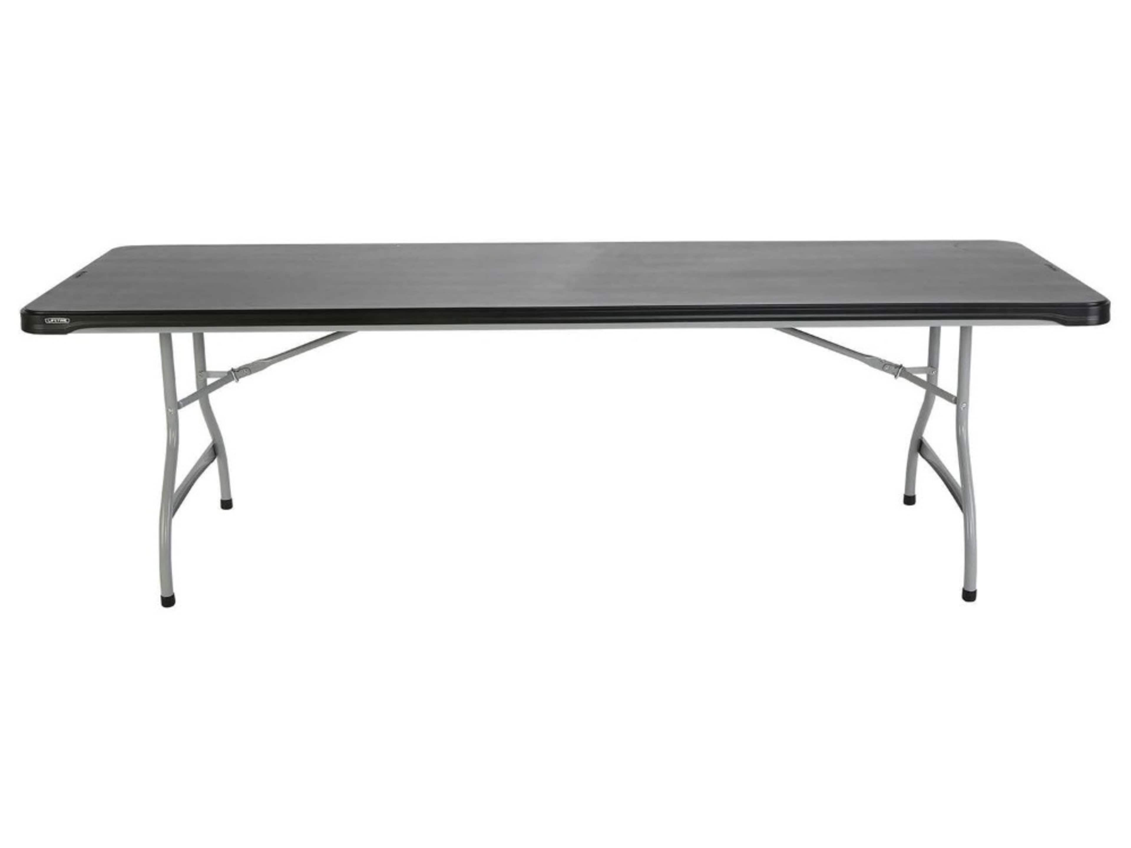 8' Black Folding Table