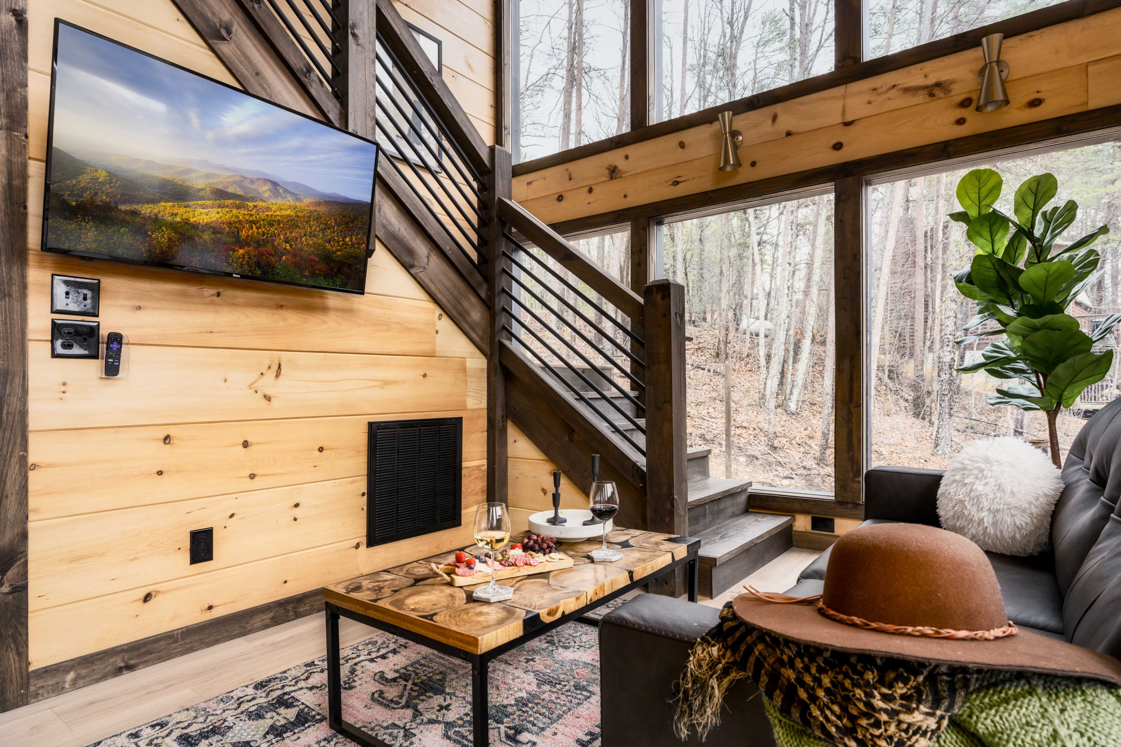 Romantic Black A Frame in Smoky Mountains Image in , Sevierville, TN