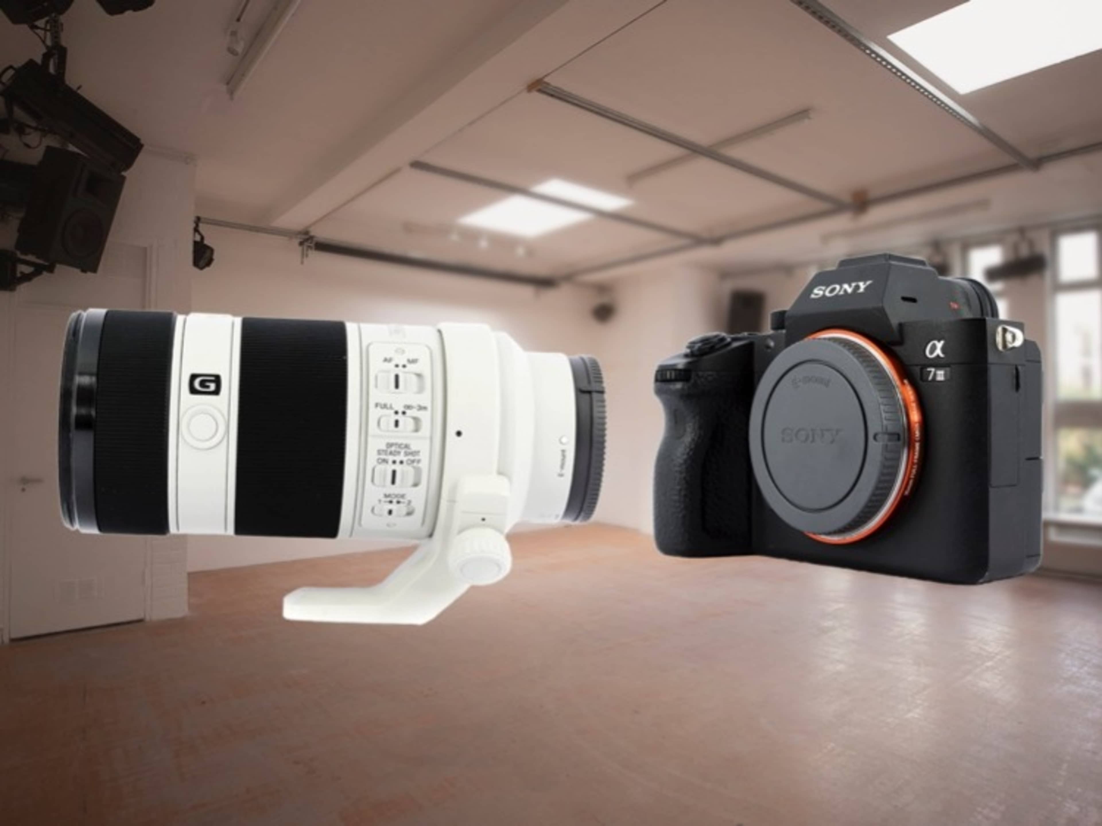 Sony A7iii (A73) camera with Sony FE 70-200mm f/4 