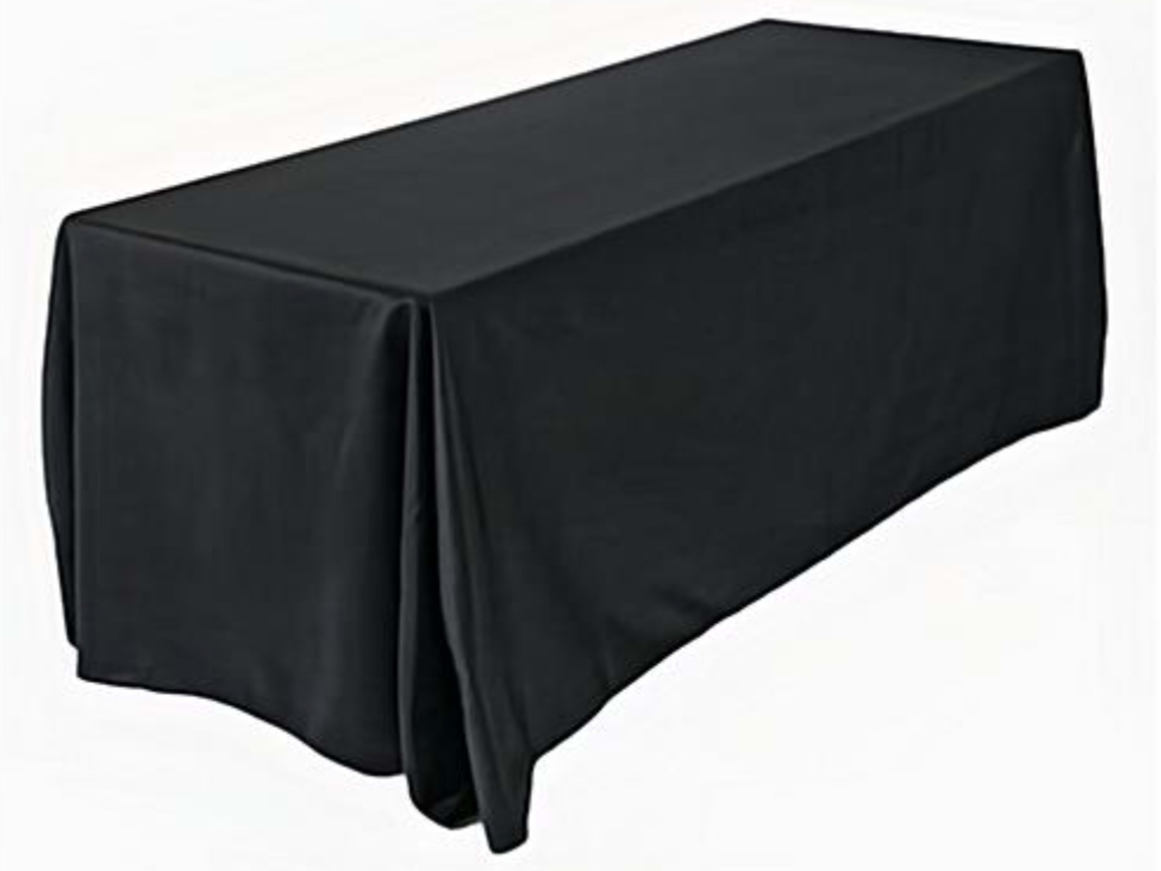 Solid Black Table Cloth (for 6' table)