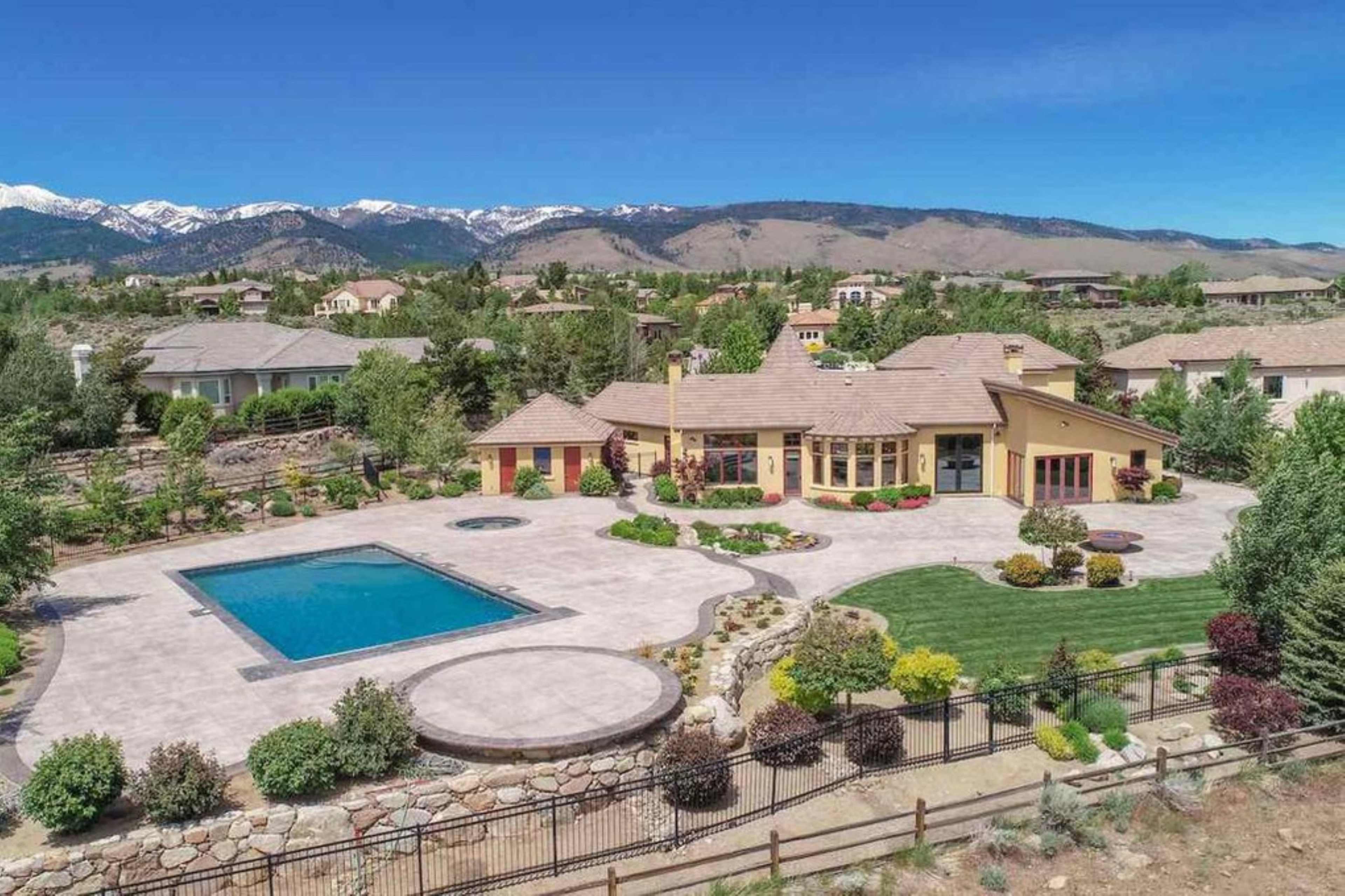 Home with Large Backyard and Stunning Mountain View Image in Saddlehorn, Reno, NV