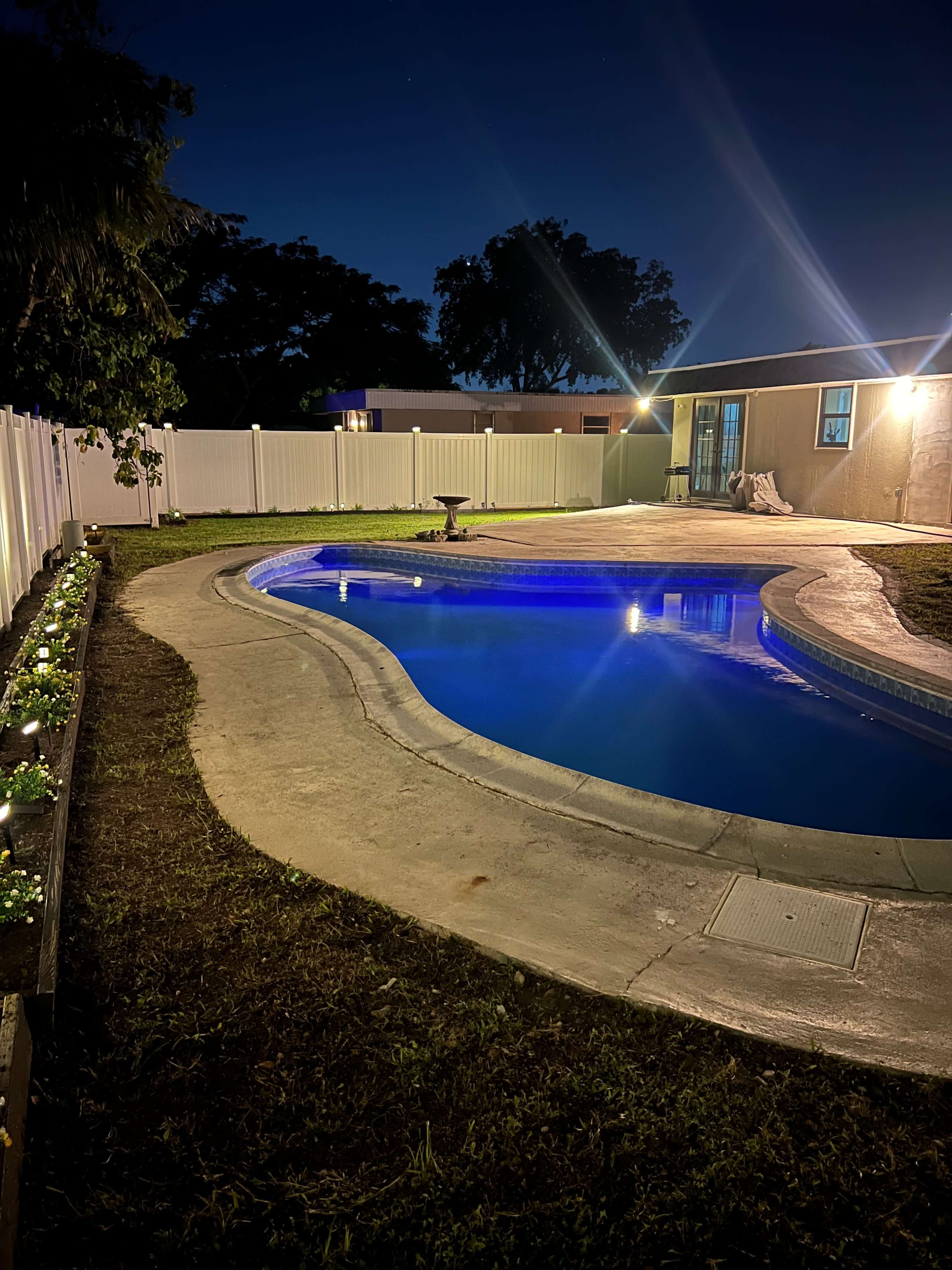 Hidden Oasis Backyard Poolside Image in Tamarac, Tamarac, FL