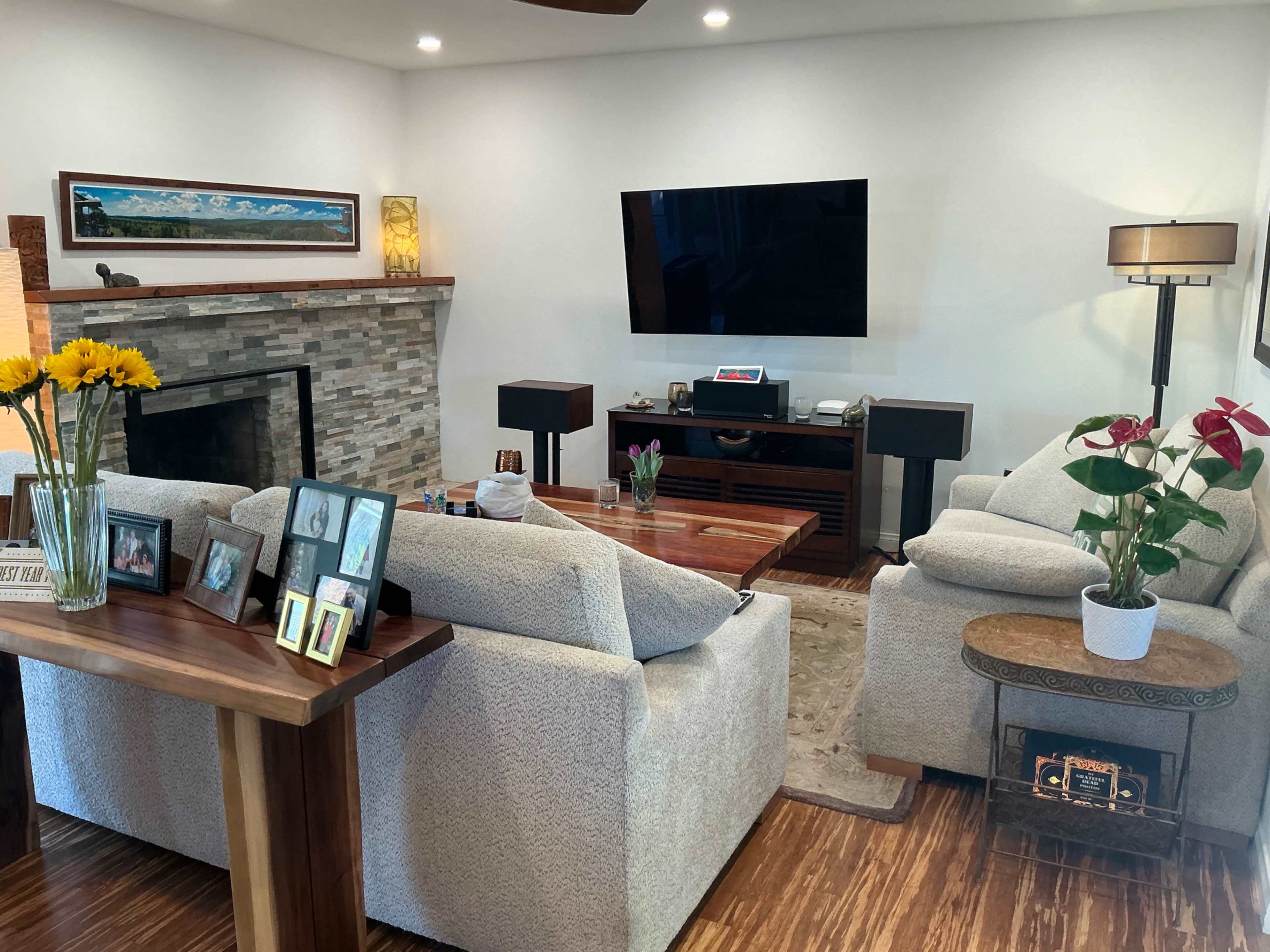 Beautiful minimalist open concept house with most walls being white except the primary bedroom and bathroom. Image in Camarillo, Camarillo, CA
