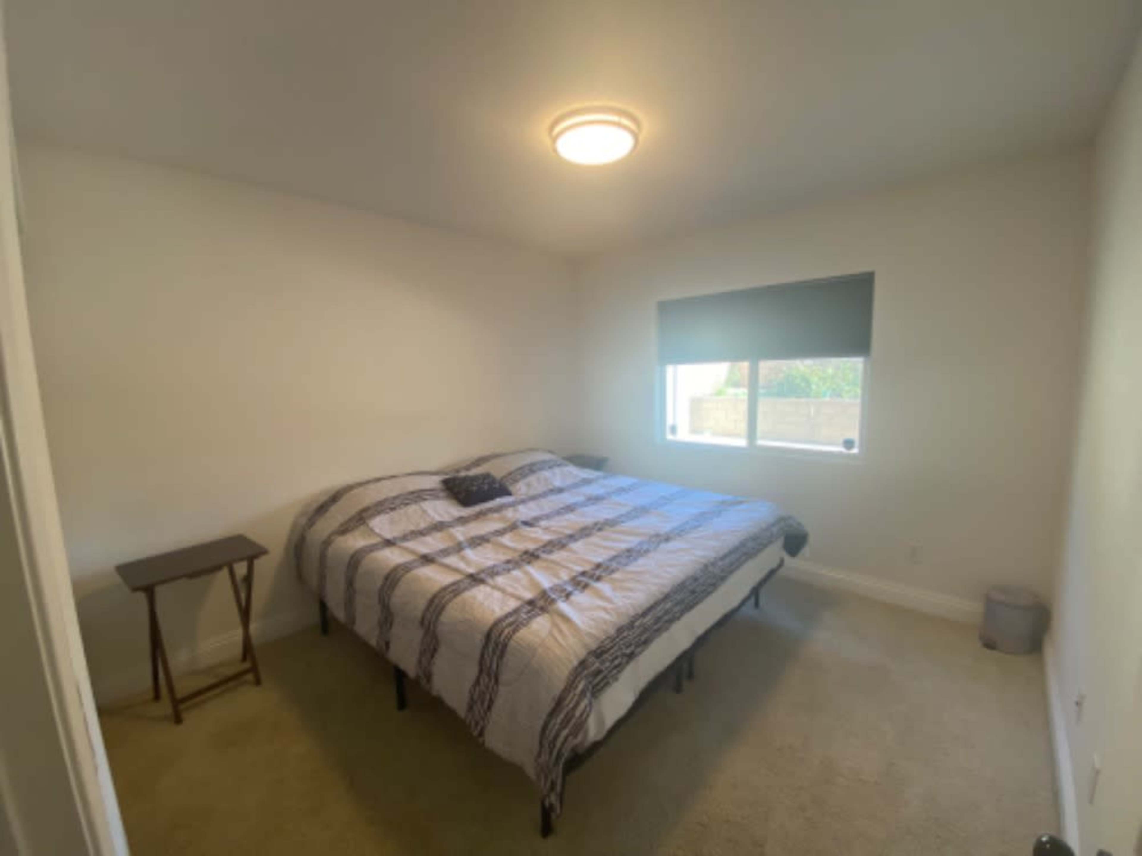 Bedroom with Closet space & Blackout blinds
