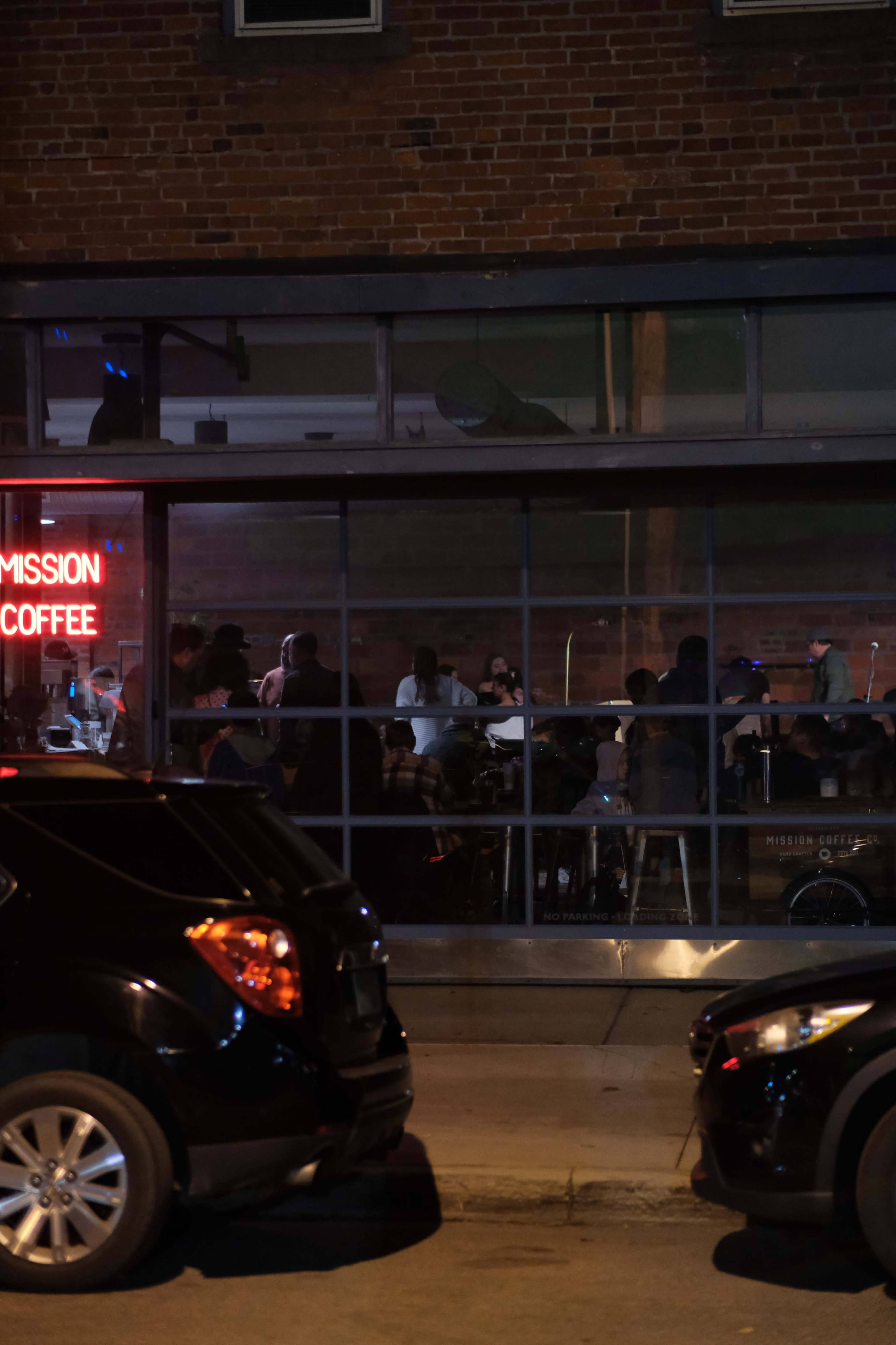 Brick-Walled, Downtown Coffee House, with Midcentury Accents Image in Short North Arts District, COLUMBUS, OH