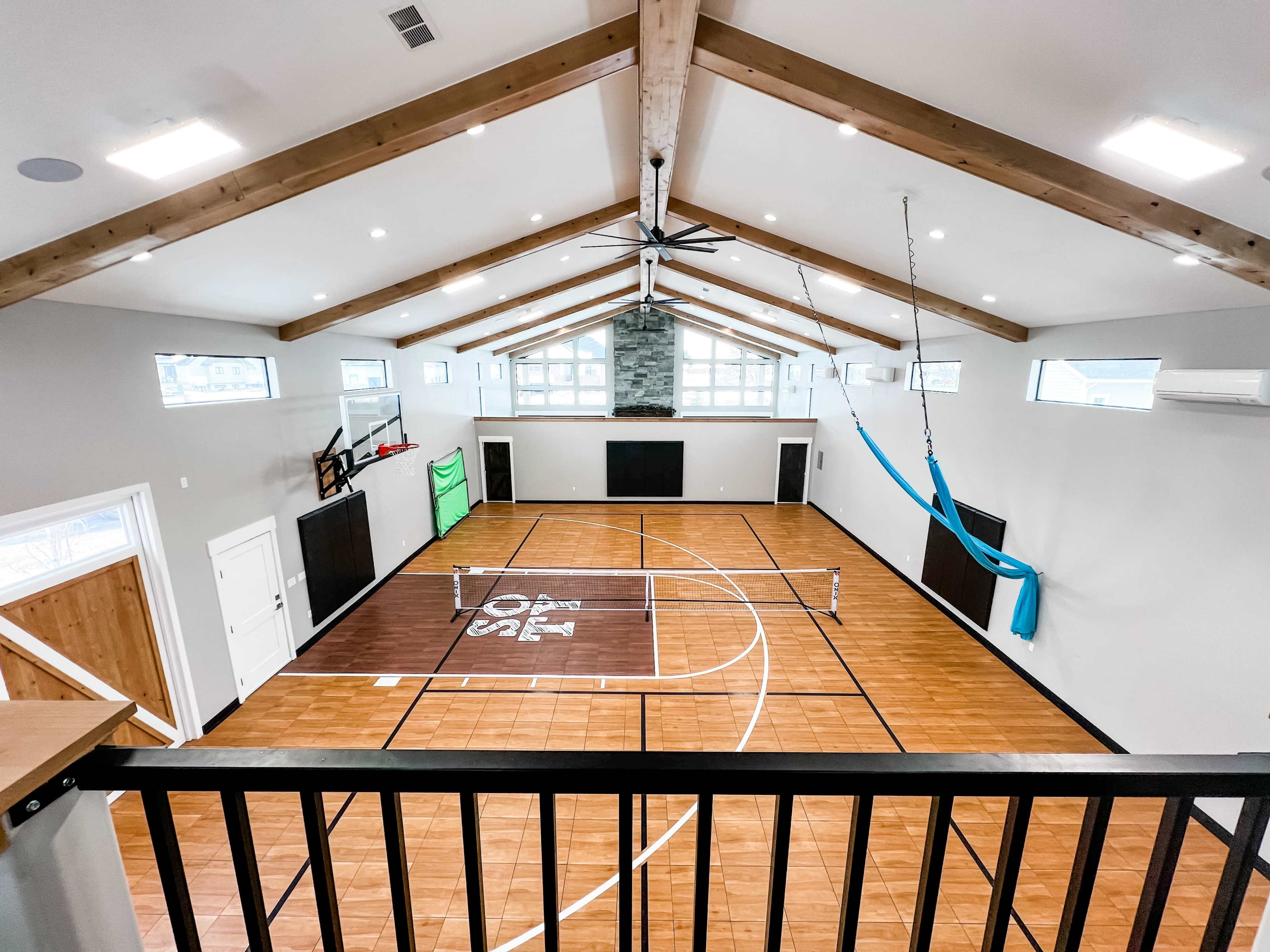 Rural Barndominium with Sports Court Image in West Point, West Point, UT