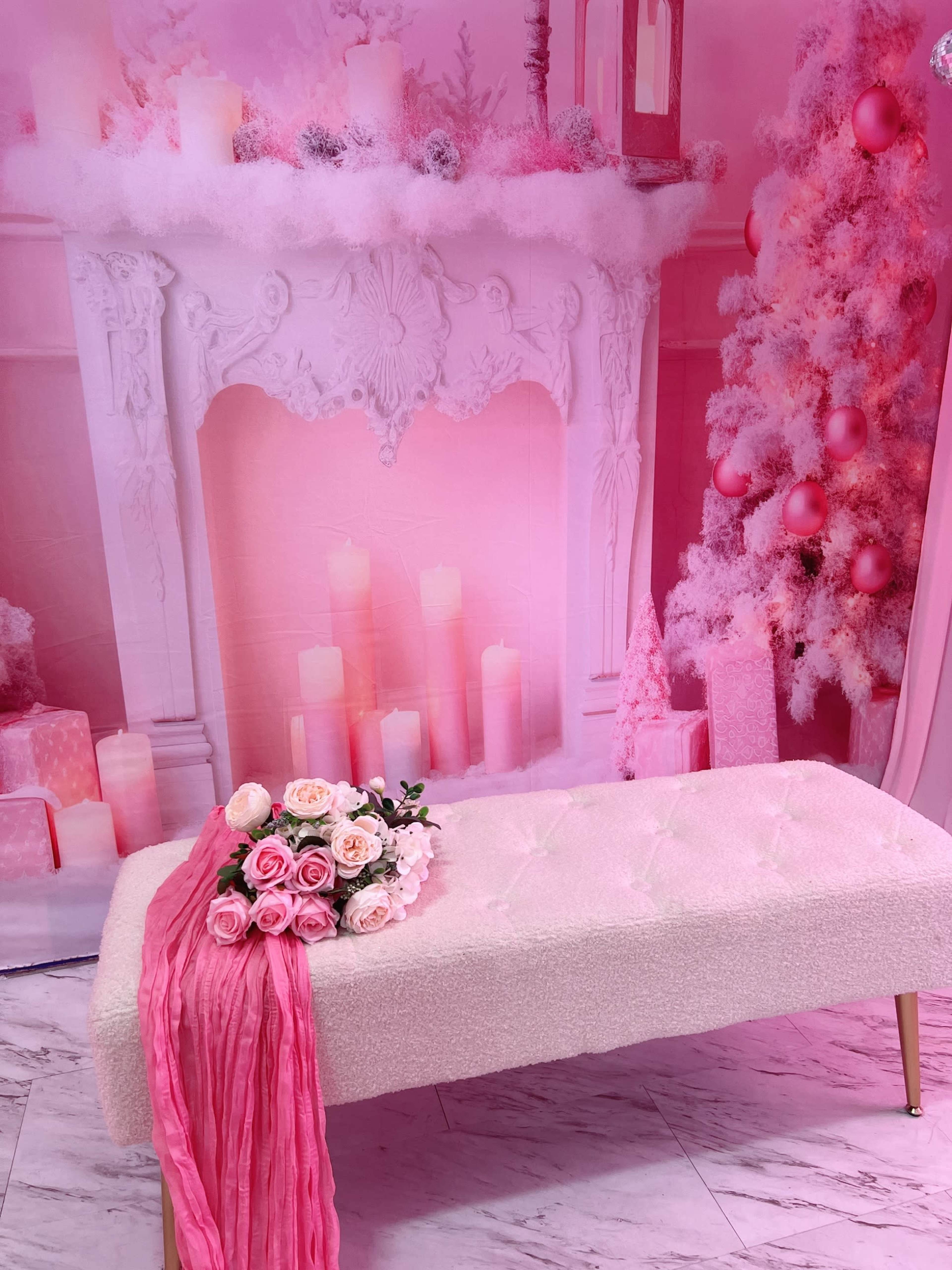 Pink Champagne Dreams | A Luxurious Blush Winter Wonderland Where Holiday Magic Meets Pretty Girl Glamour ✨ Image in Bowie, Bowie, MD