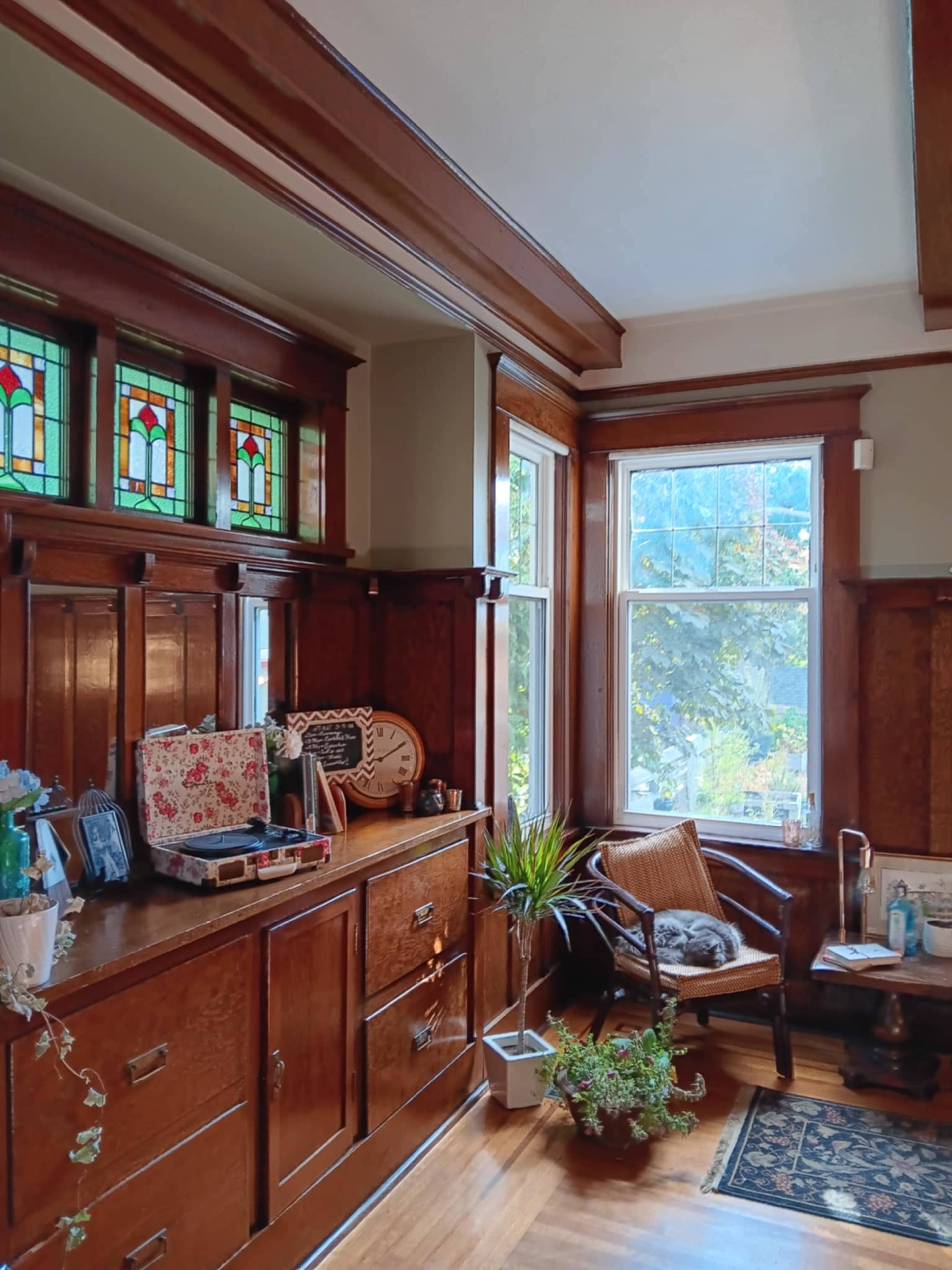 Historic Craftsman Gem with Deck, Views & Garden Image in Gorge -Tillicum Area, Victoria, BC