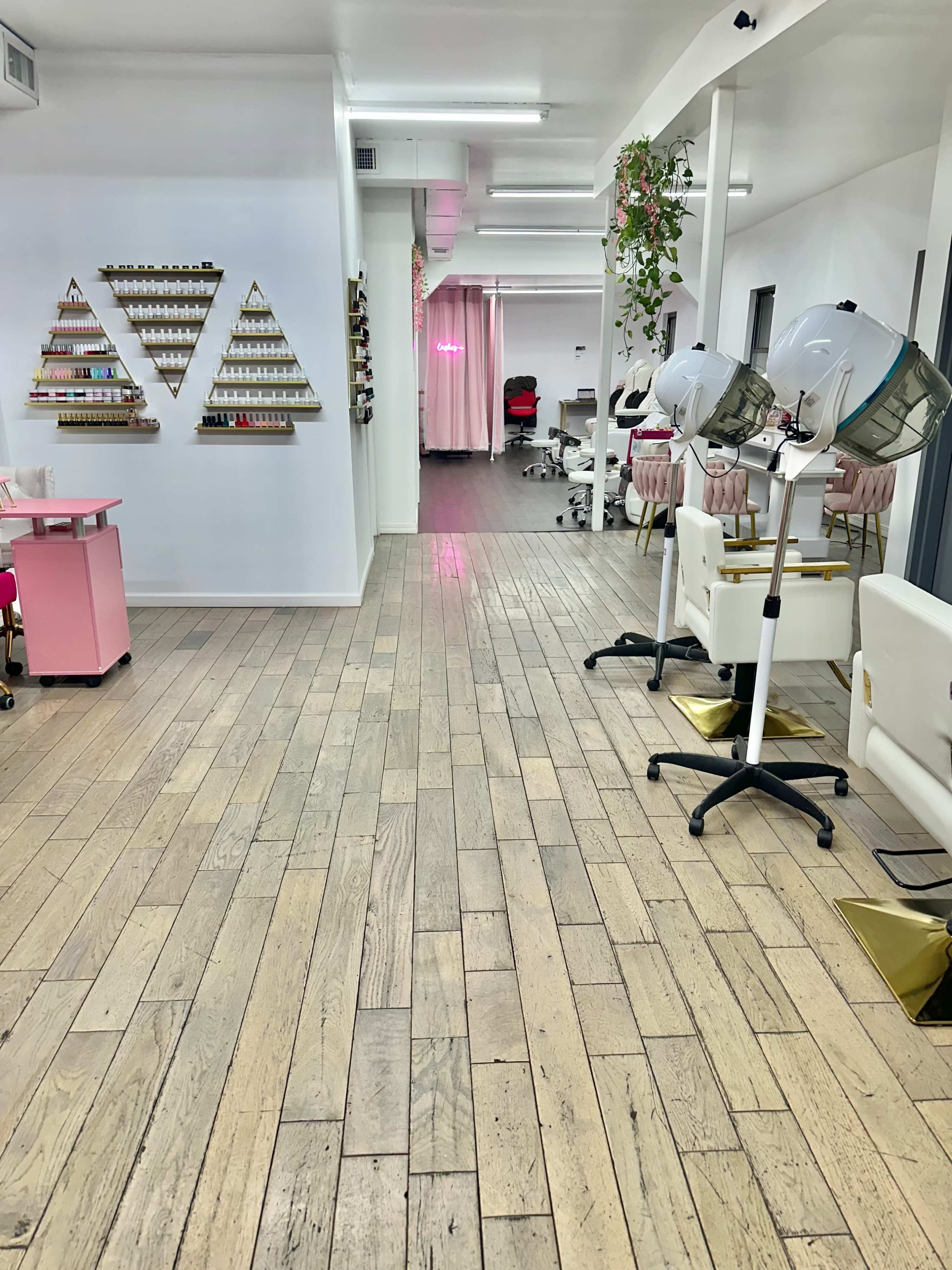 Bright, modern beauty school space — perfect for classes & content Image in Astoria, Queens, NY