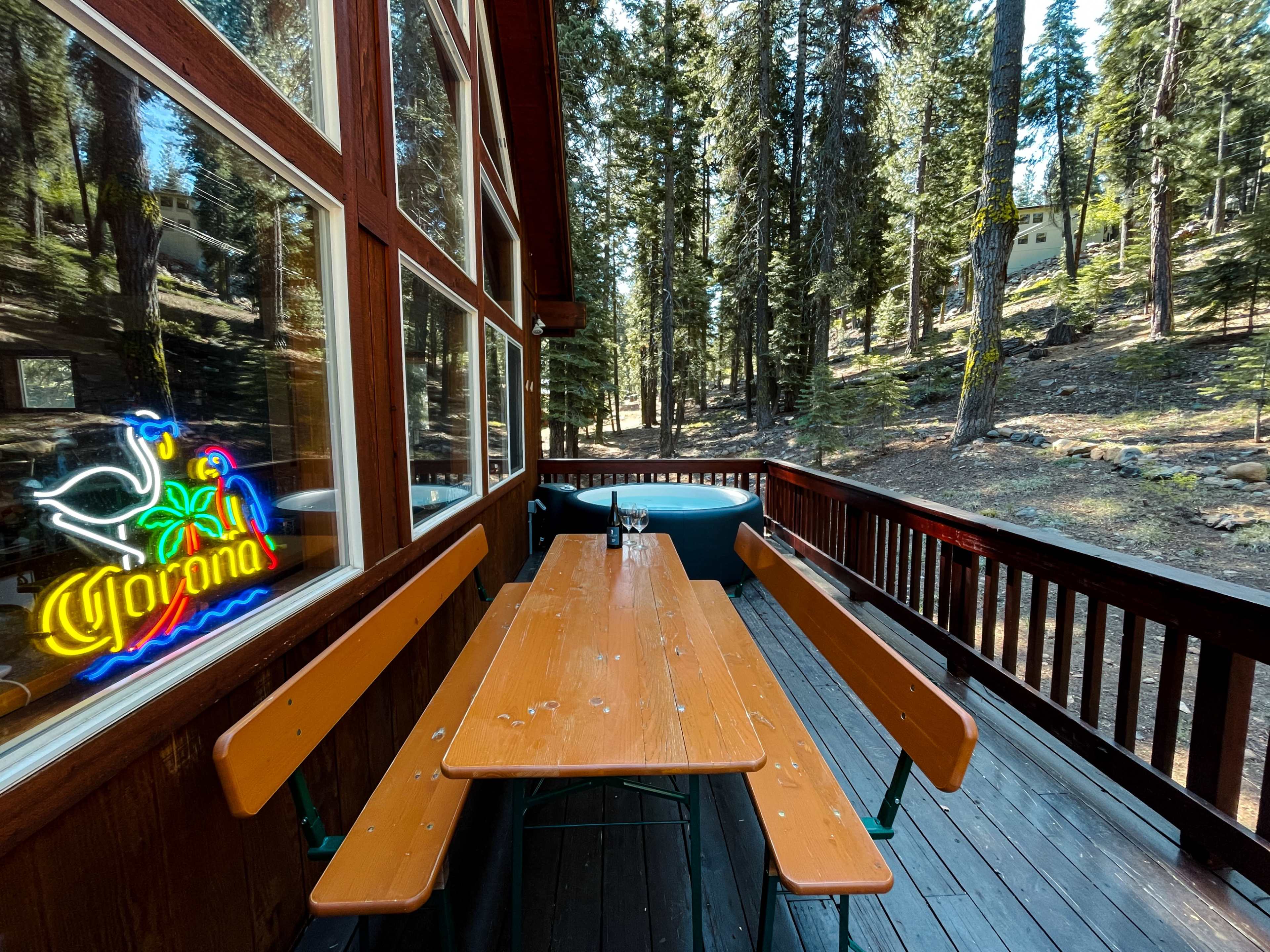 Luxury Tahoe Chalet w/ Hot Tub, Forest Deck, & Music Studio Den Image in Truckee, Truckee, CA