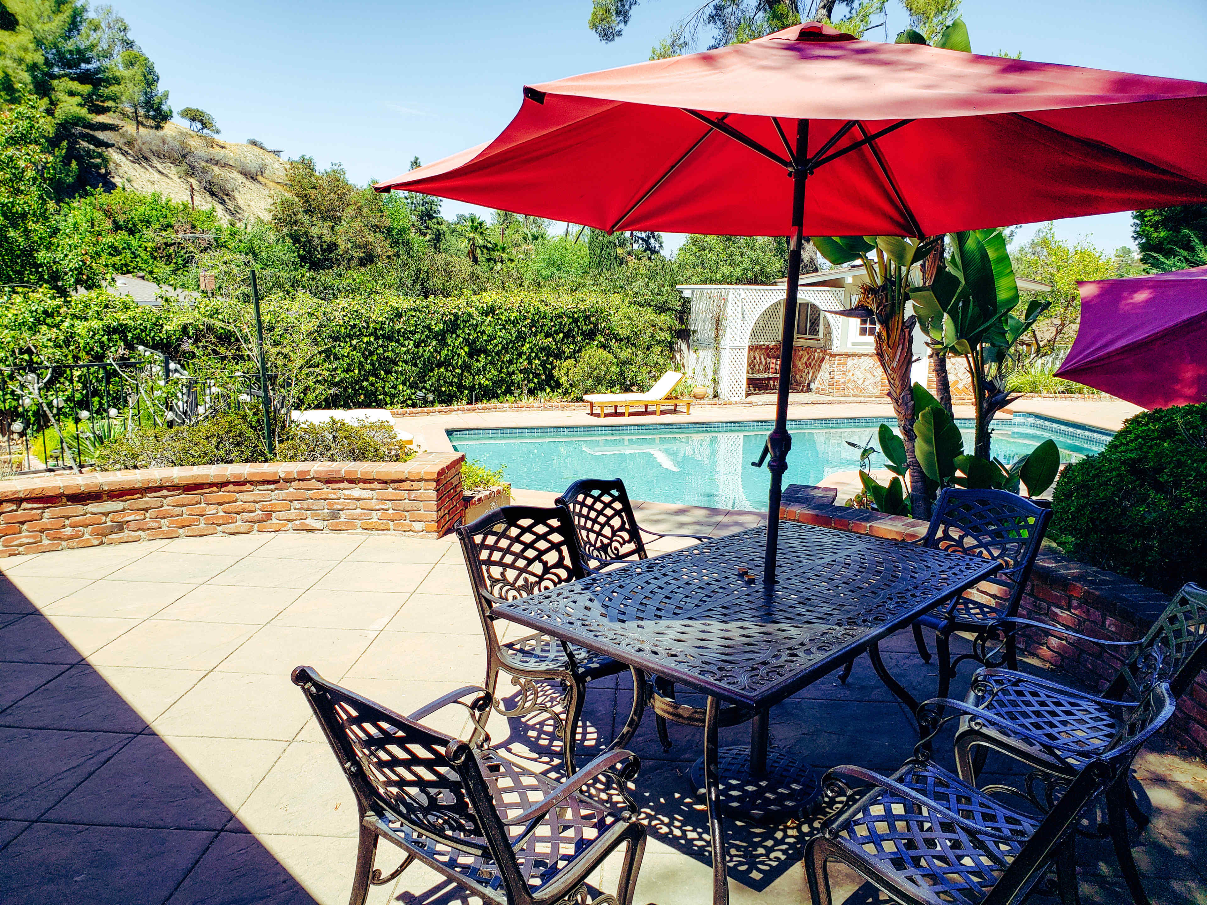 Tarzana Oasis w/ Pool, Basketball, Tennis/Pickleball court, Separate spa with a flowing rock waterfall Image in Tarzana, Tarzana, CA