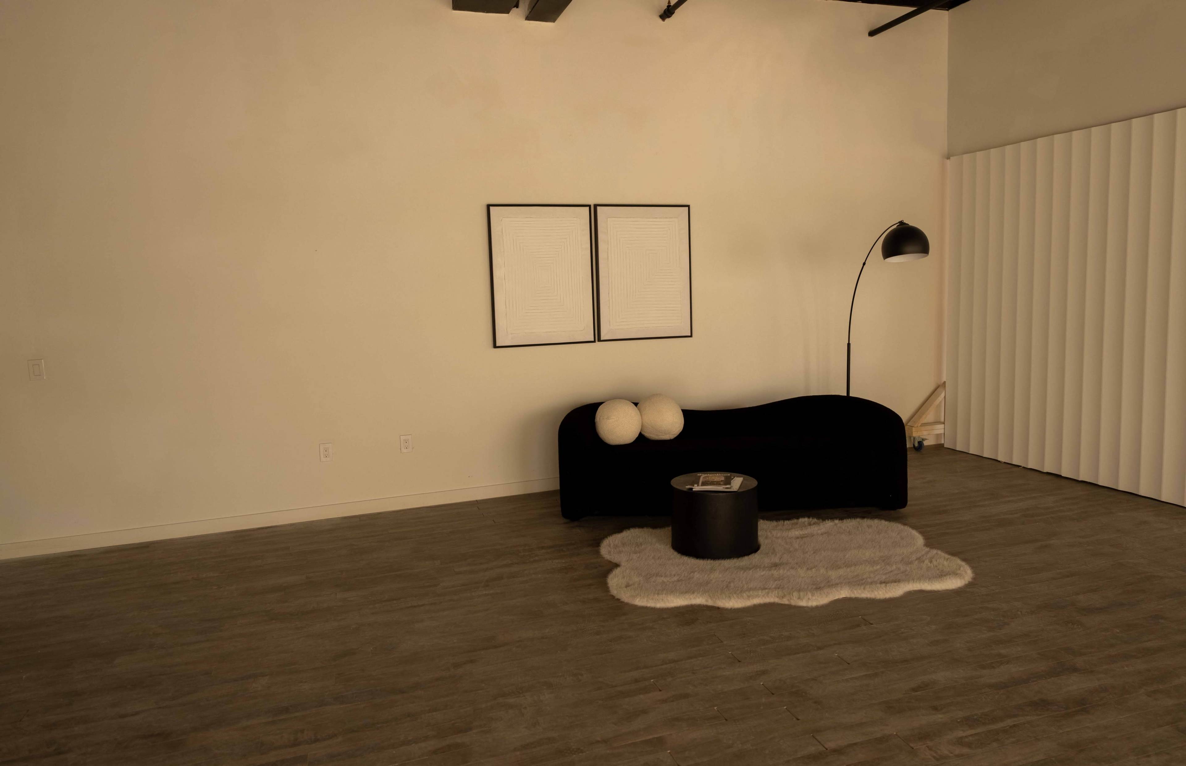 Industiral, loft, photo studio, designed set, cyc wall, lounge, hardwood floor, exposed brick, downtown, podcast, queen west, open spcace Image in Niagara, Toronto, ON
