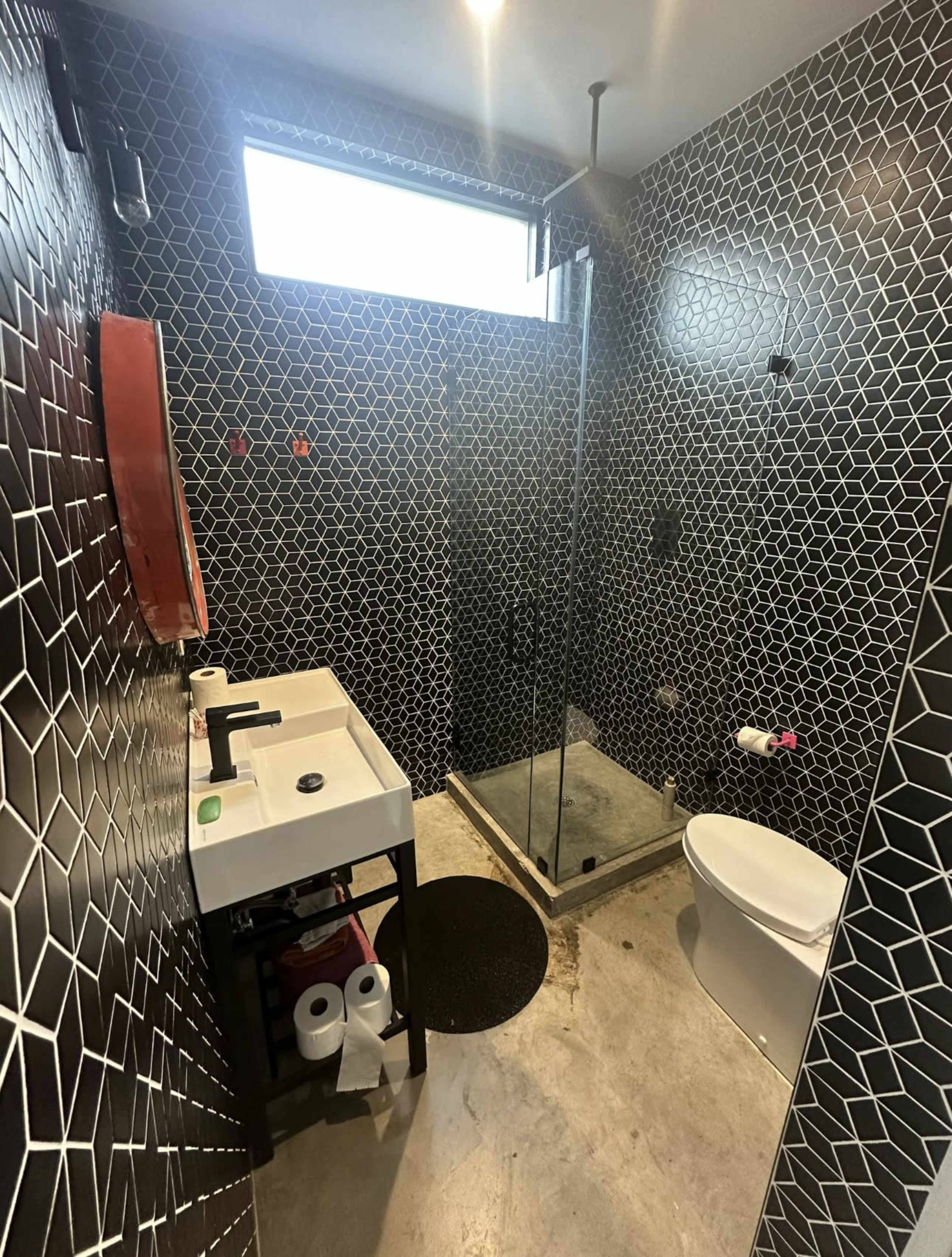 Modern Tropical Pool & Creative Lounge Oasis Image in Greater Heights, Houston, TX