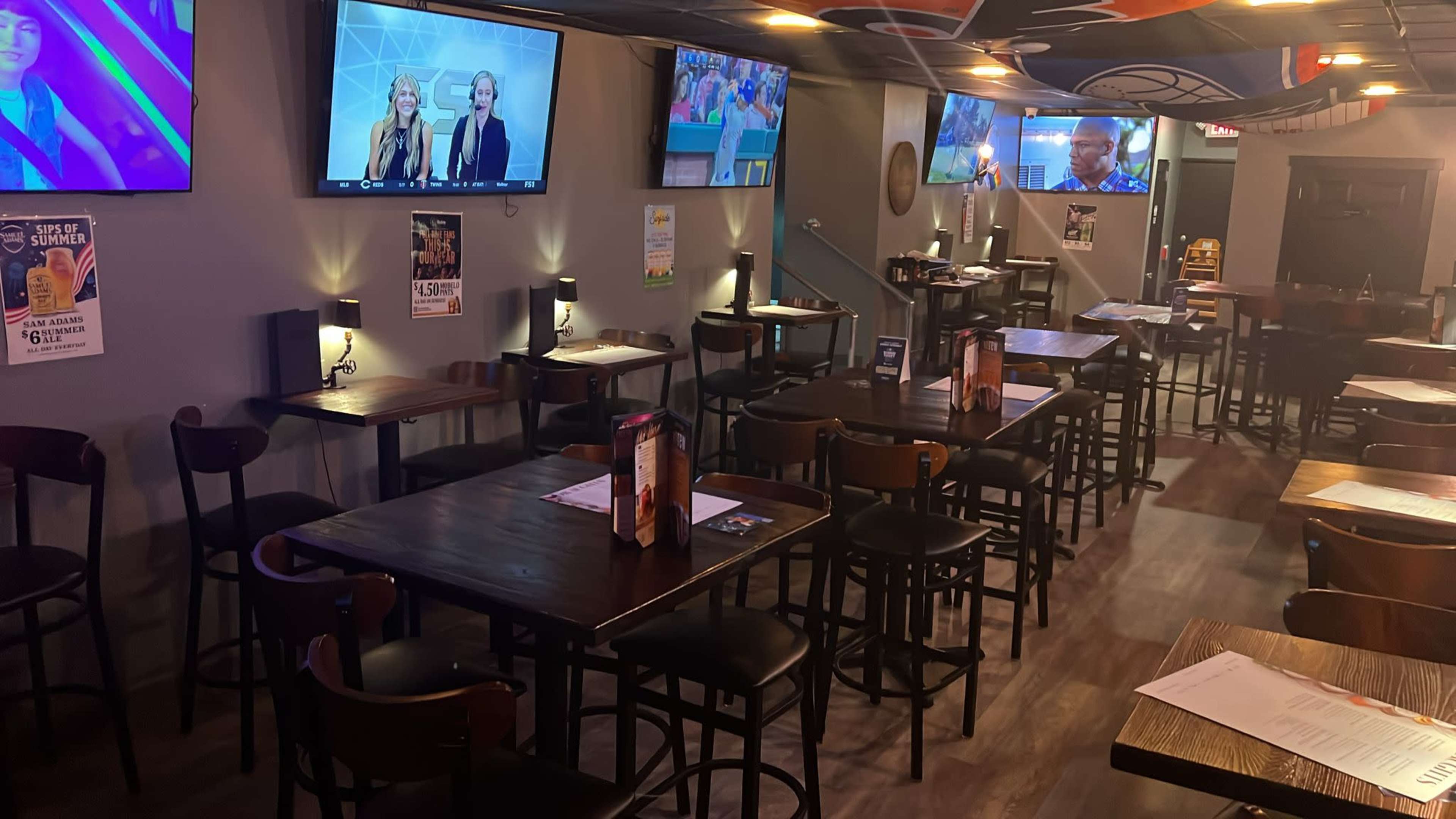 Cozy bar area with 10 flat screen TVs and surround sound speakers Image in Roxborough-Manayunk, PHILADELPHIA, PA