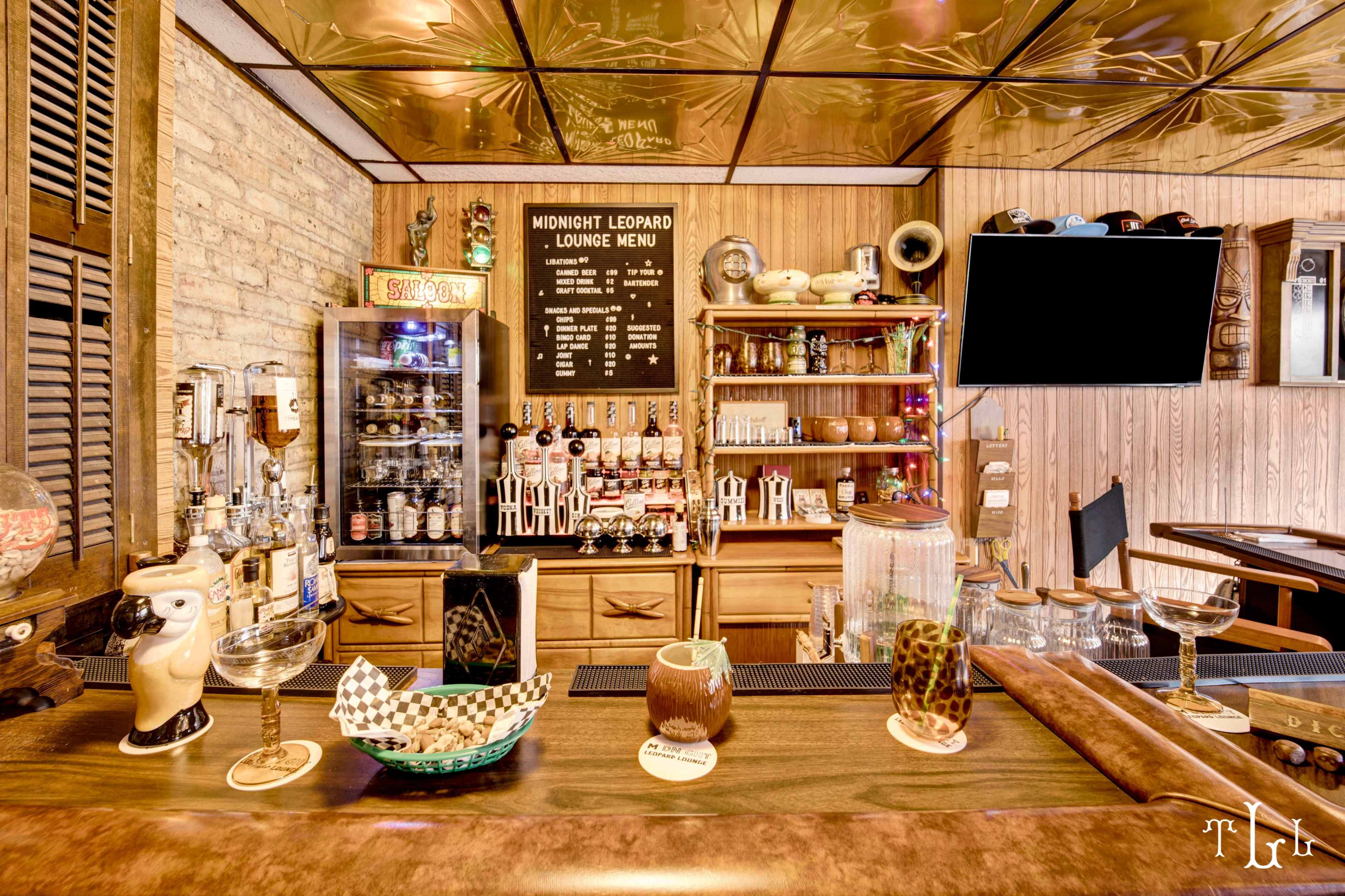 Midnight Leopard Lounge  - Bespoke Vintage Speakeasy in Bucktown Image in Bucktown, Chicago, IL
