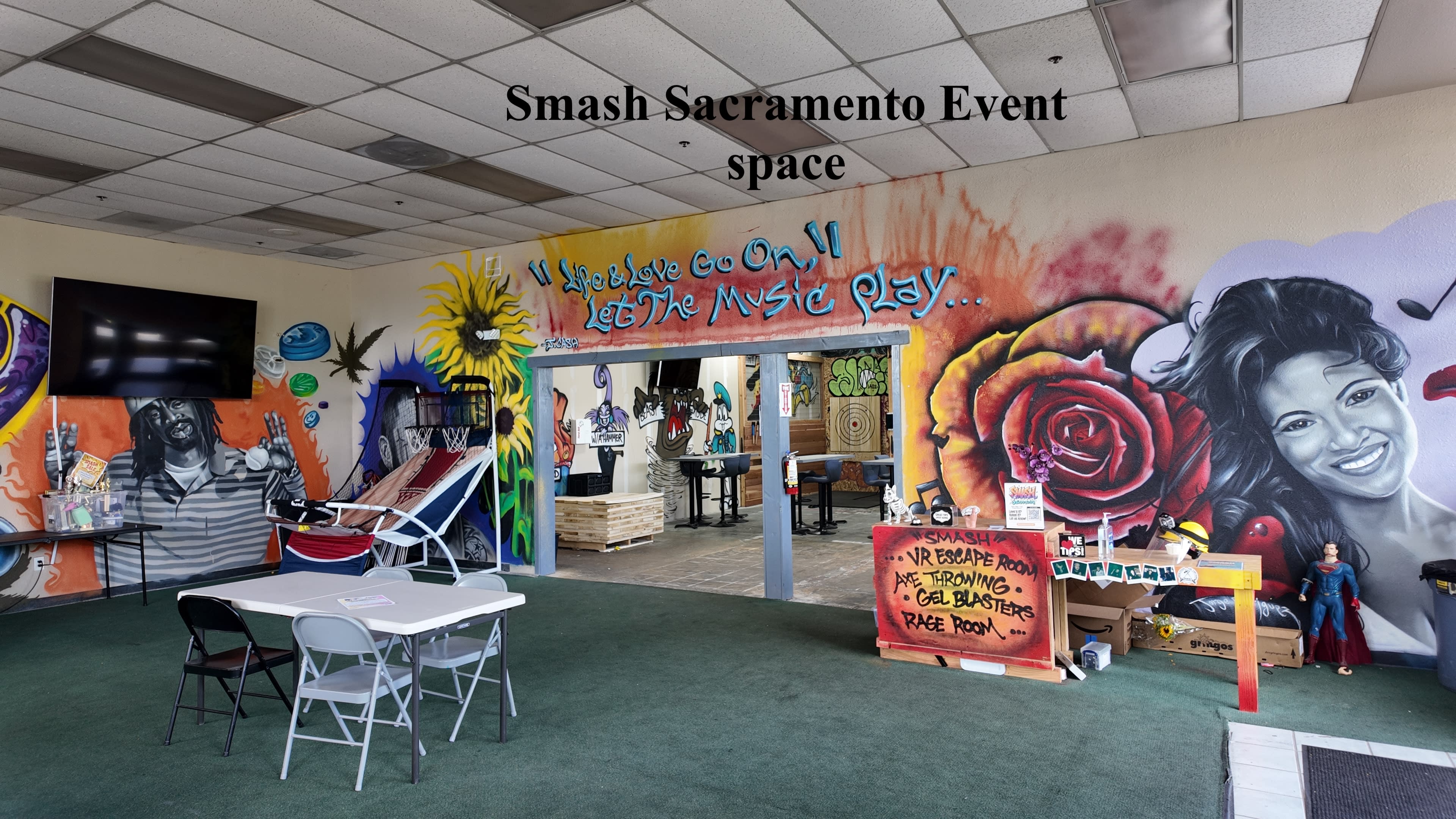 Event space w/murals Image in Citrus Heights, Citrus Heights, CA