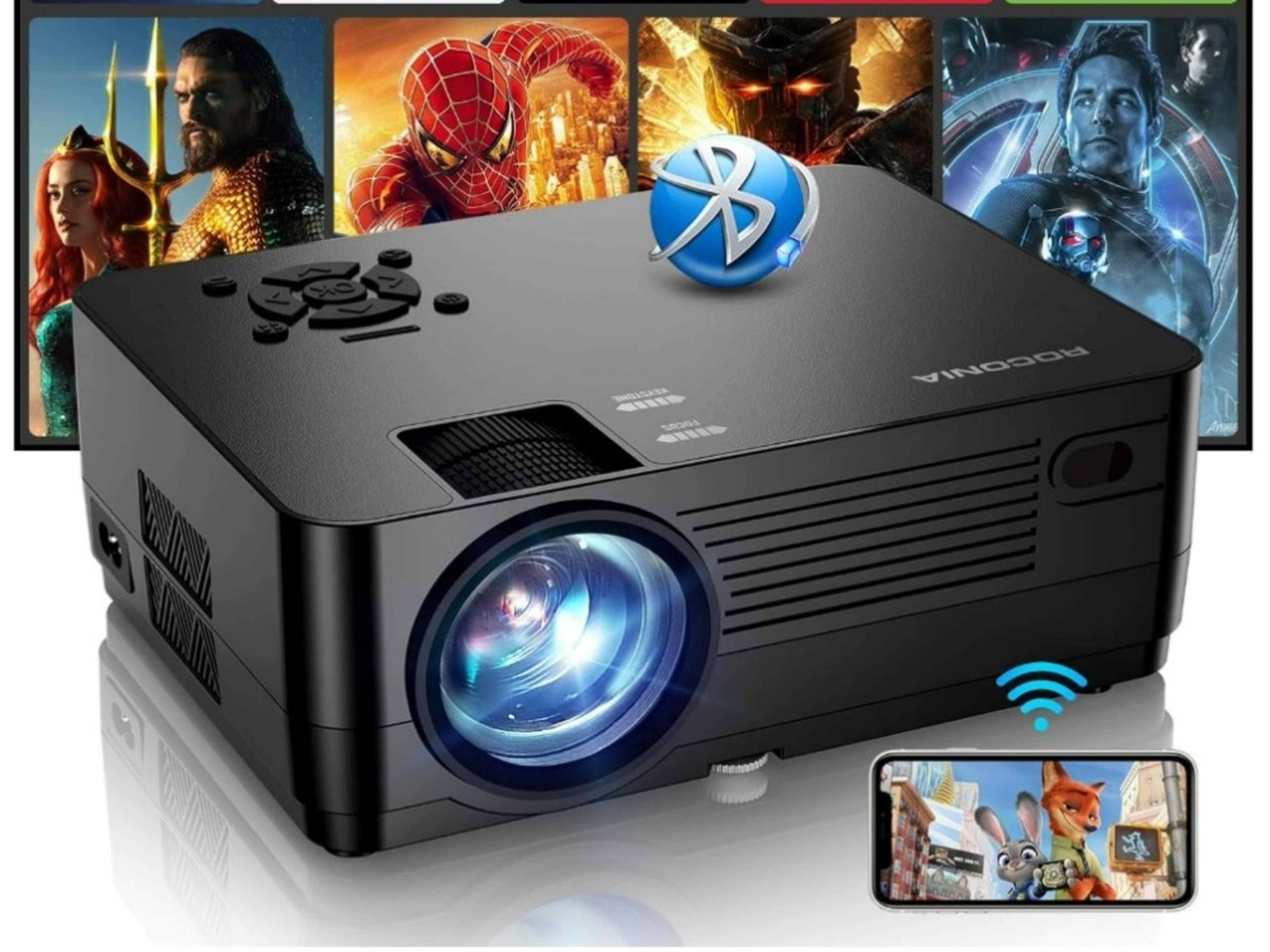 Home Theater Projector (1080p) & Screen 100"