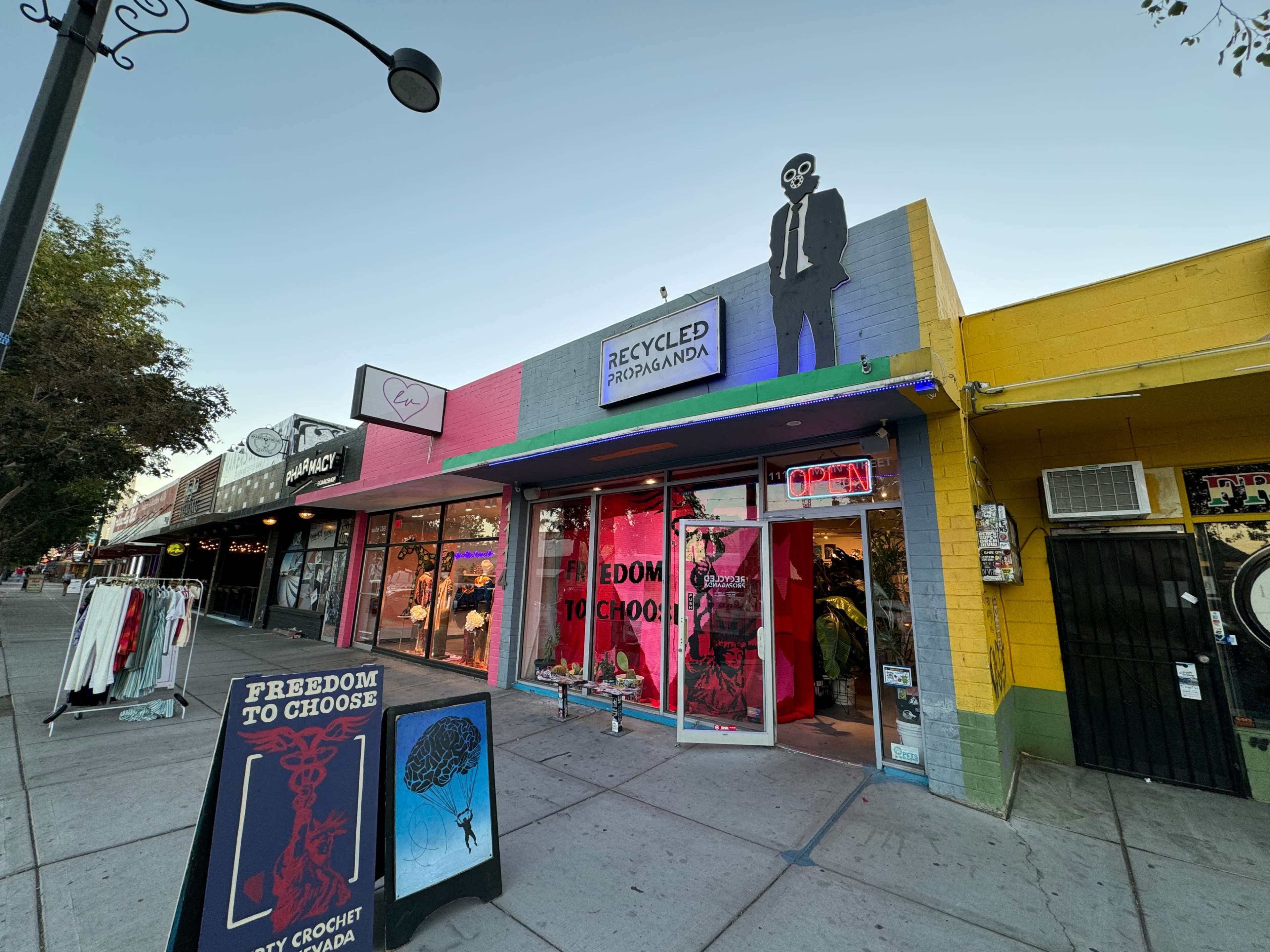 Recycled Propaganda: Urban Art Gallery Image in Downtown Las Vegas, Las Vegas, NV